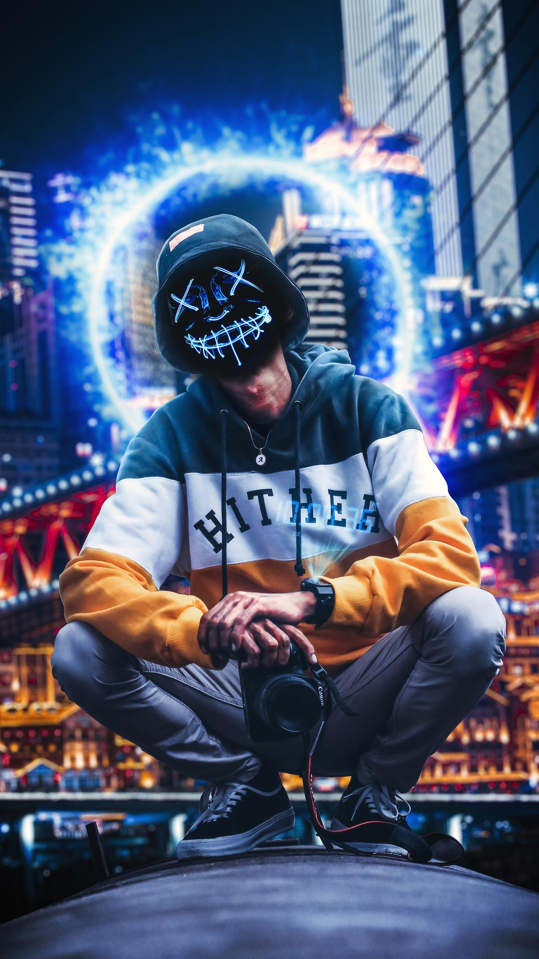 1080x1920 Cool Guy With Camera In City 4k iPhone 6s, 6 Plus, Pixel xl , One Plus 3t, 5 HD 4k Wallpaper, Image, Background, Photo and Picture