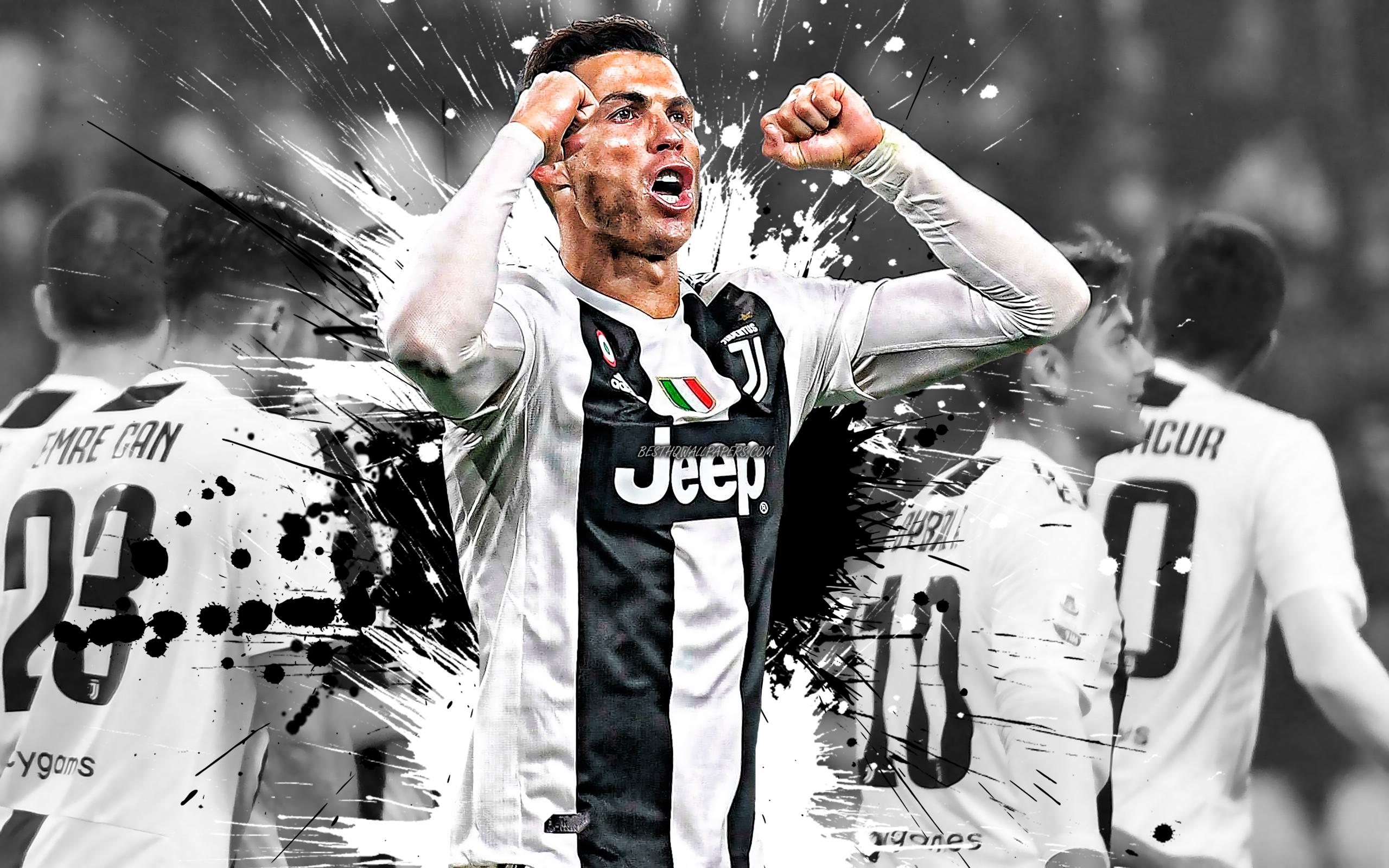 2560x1600 Download wallpaper Cristiano Ronaldo, CR Juventus FC, goal celebration, Portuguese footballer, superstar, Turin, Italy, Serie A, football, Ronaldo for desktop with resolution 2560x1600. High Quality HD picture wallpaper