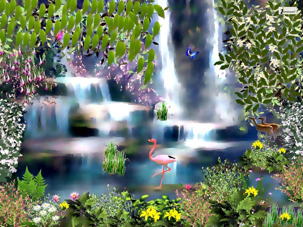 1024x768 waterfall wallpaper