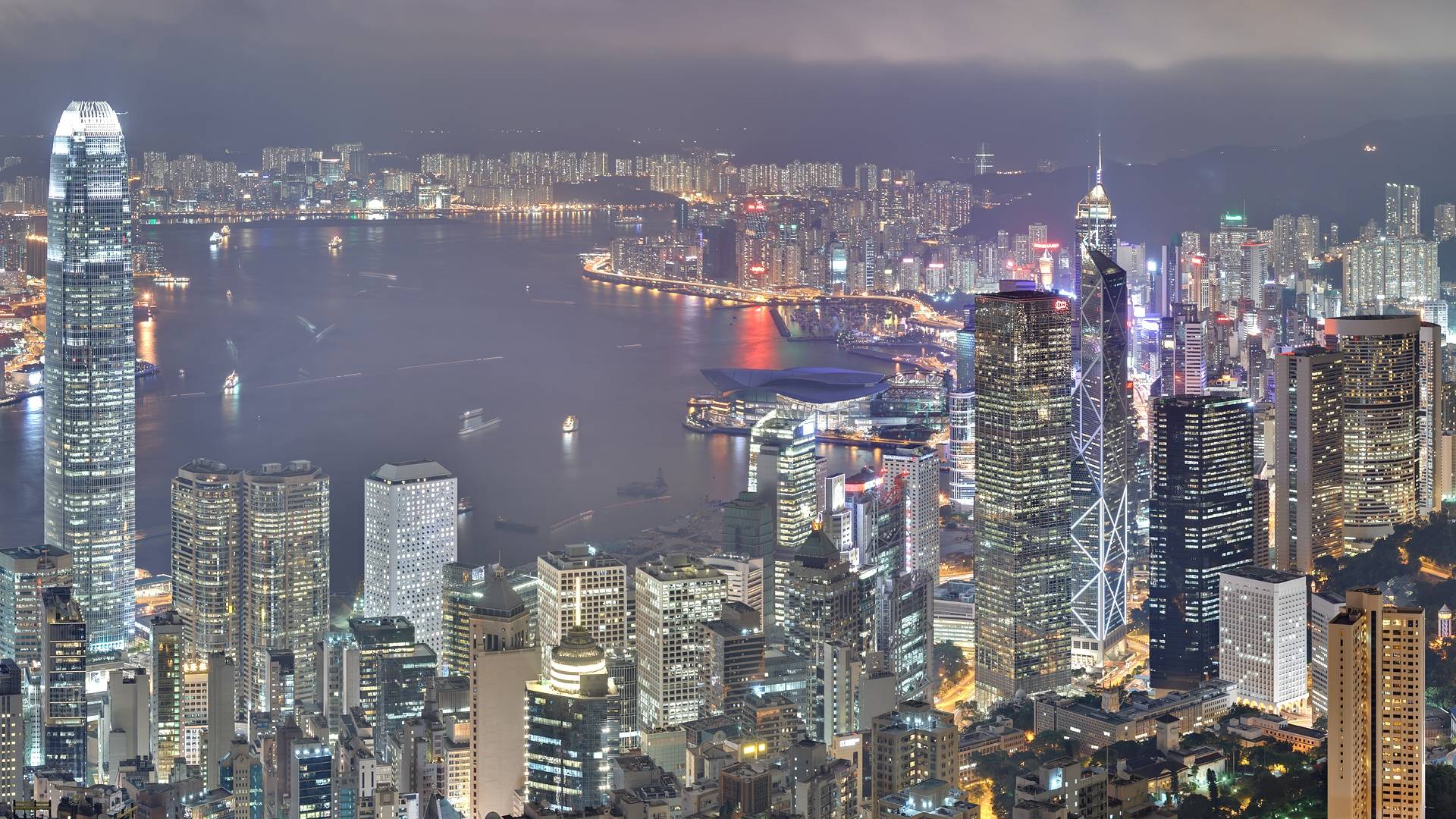 1920x1080 hong kong, skyscrapers, night 1440x25602021911 Resolution Wallpaper, HD City 4K Wallpaper, Image, Photo and Background