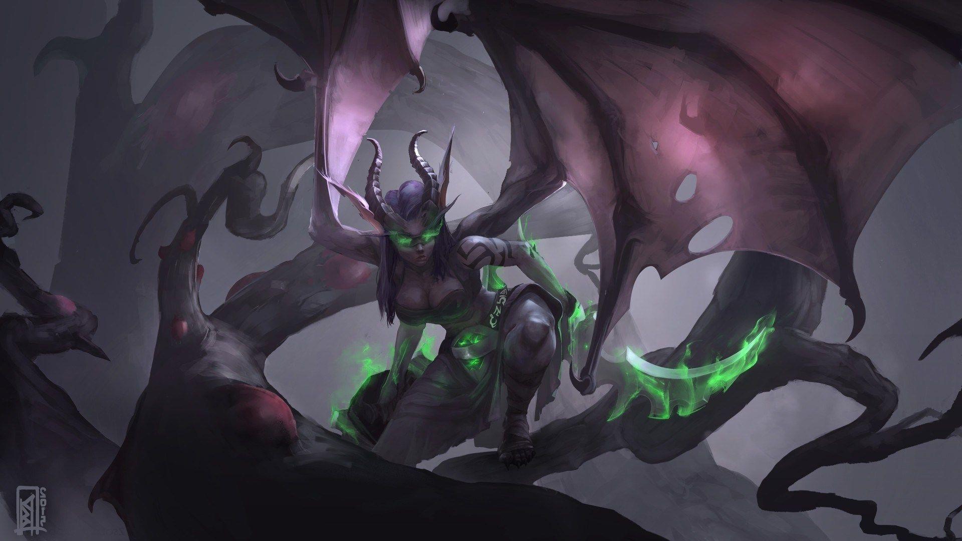 1920x1080 Demon Hunter Desktop Wallpaper 1920x1080. wow demon hunter wallpaper