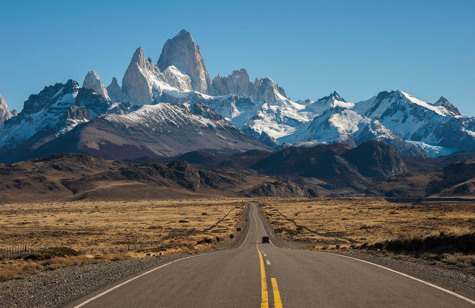 1650x1070 Mt. Fitz Roy Road Wallpaper Mural