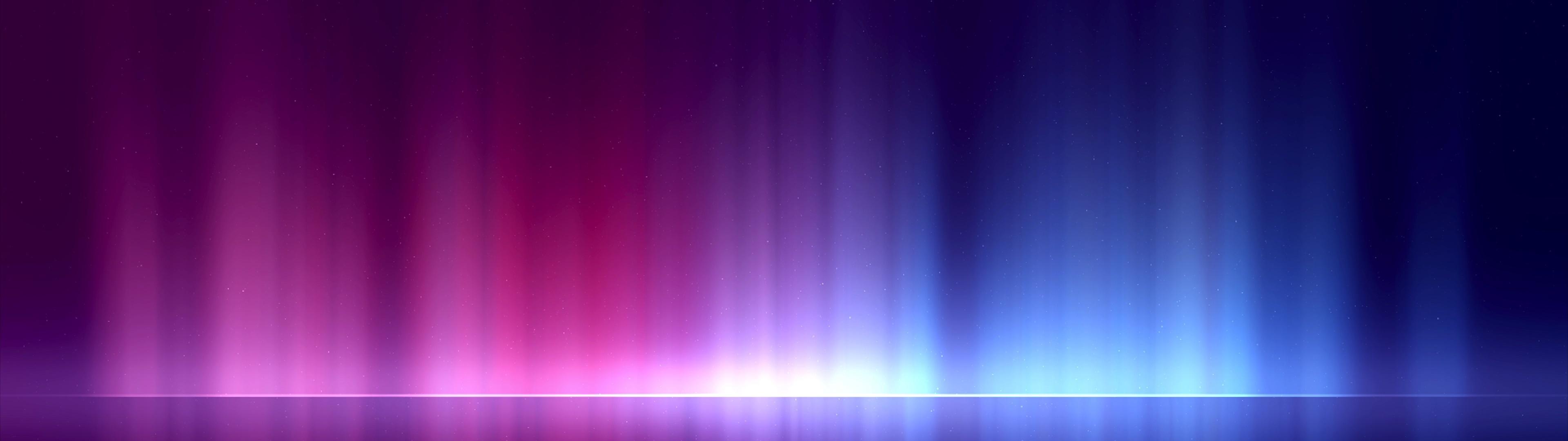 3840x1080 Laser Lights Wallpaper 4K, Light Beams, Long exposure, Rays, Reflection, Abstract