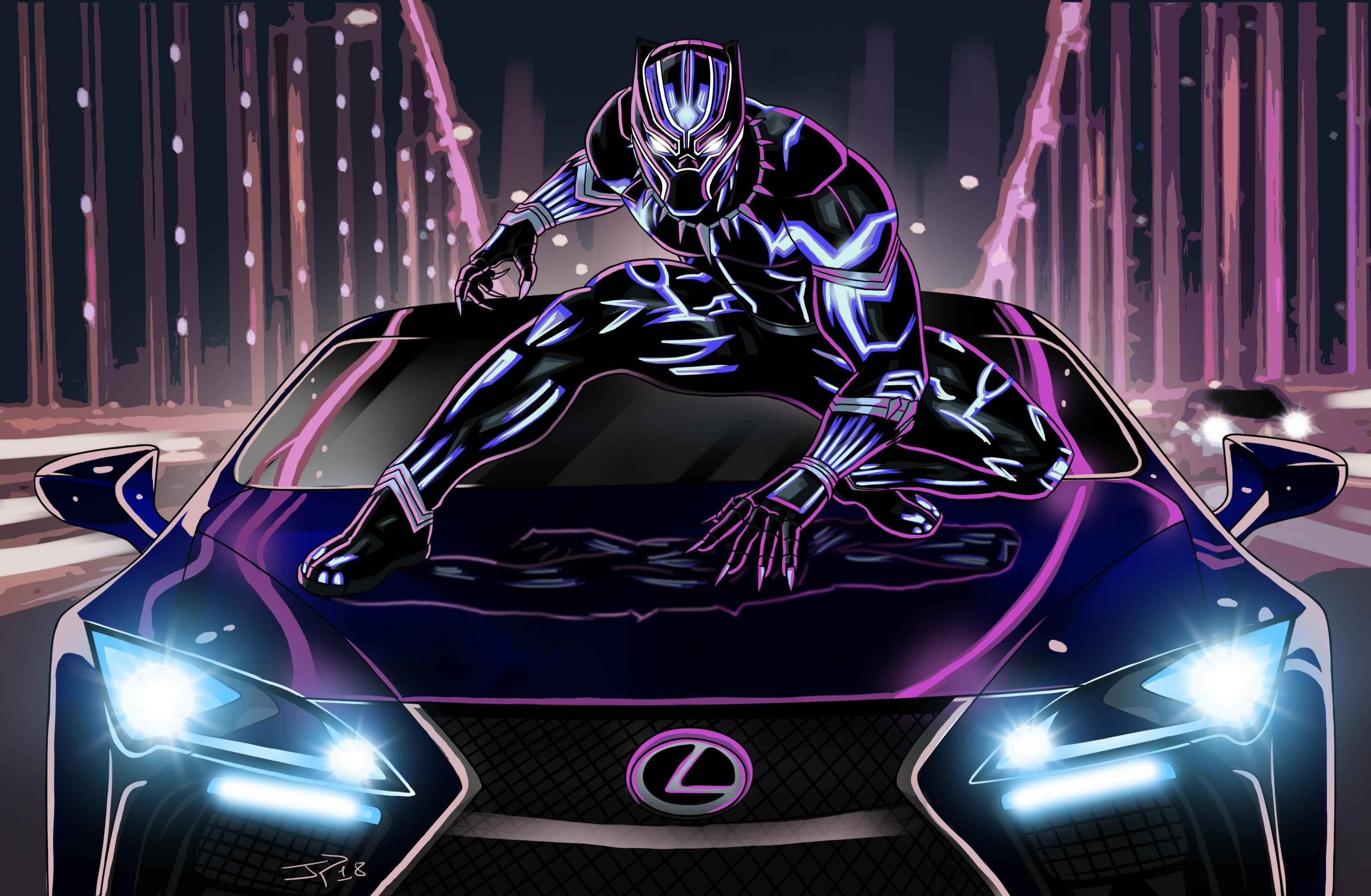 3071x2008 Black Panther Lexus Artwork / iPhone HD Wallpaper Background Download (png / jpg) (2022)