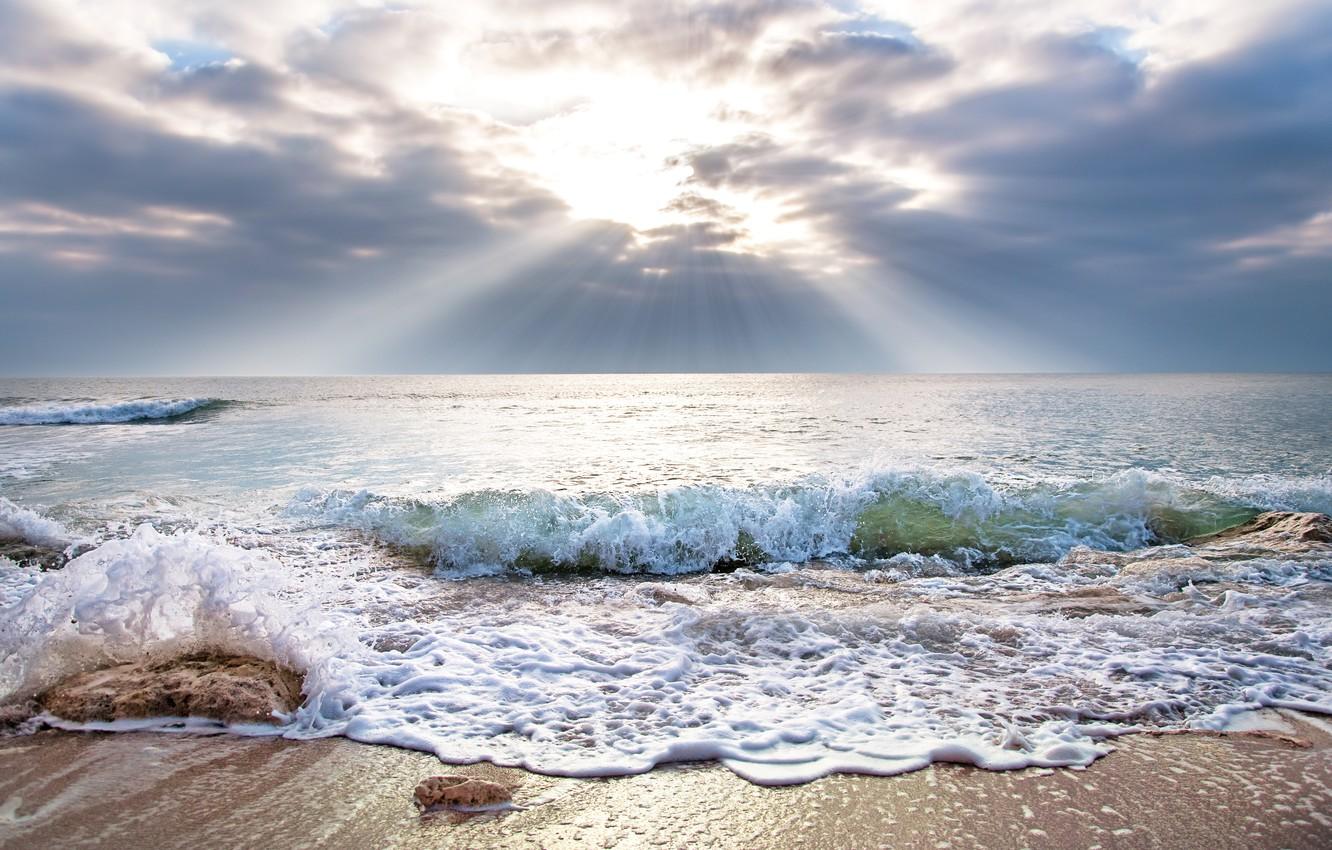1332x850 Wallpaper sea, sunset, beach, sea, sunset, sand, wave image for desktop, section природа