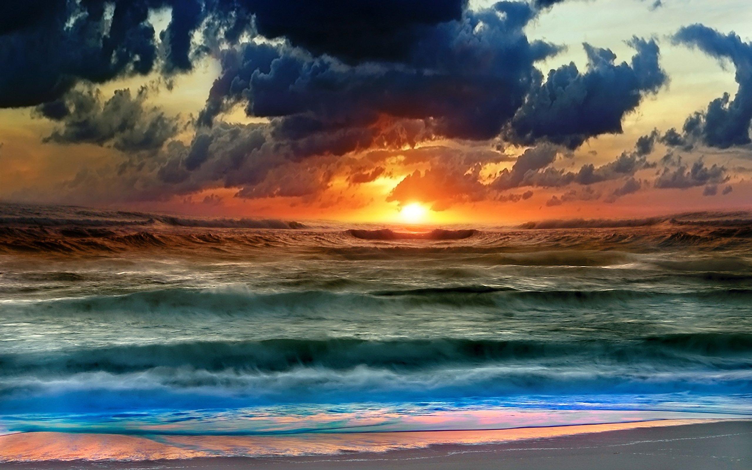 Beach Sunset Ocean Waves Wallpapers Top Free Beach Sunset Ocean Waves Backgrounds