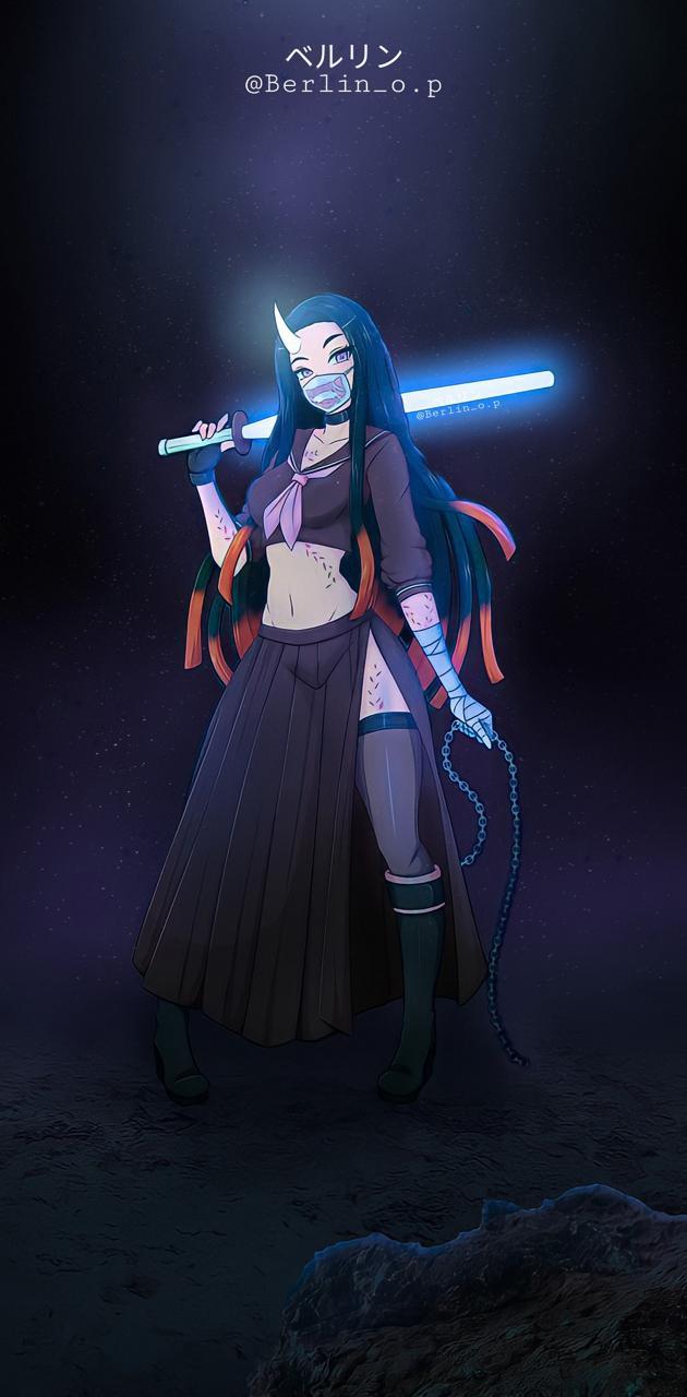 630x1280 Nezuko wallpaper