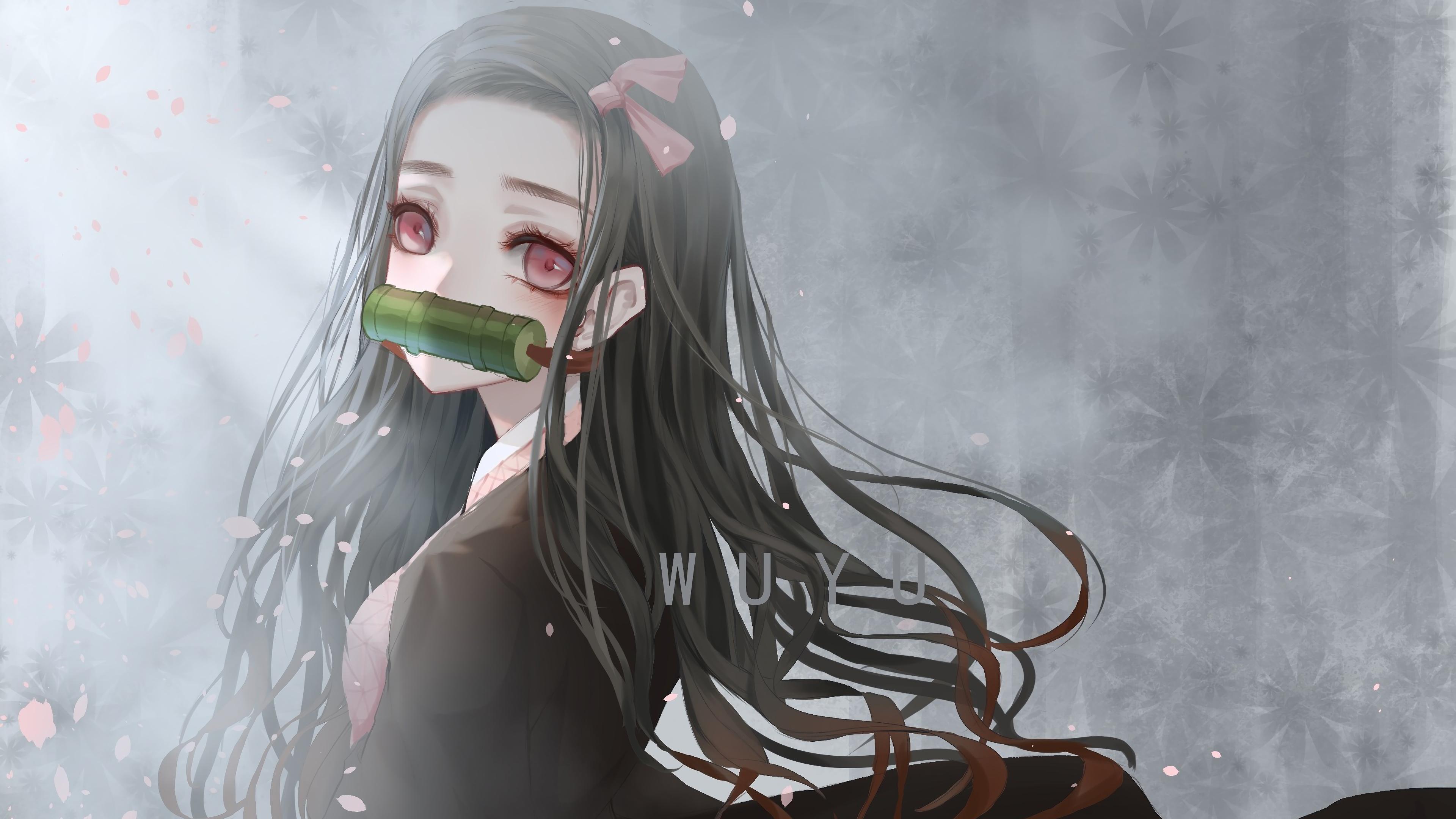 3840x2160 Nezuko Kamado Kimetsu no Yaiba 4K Wallpaper