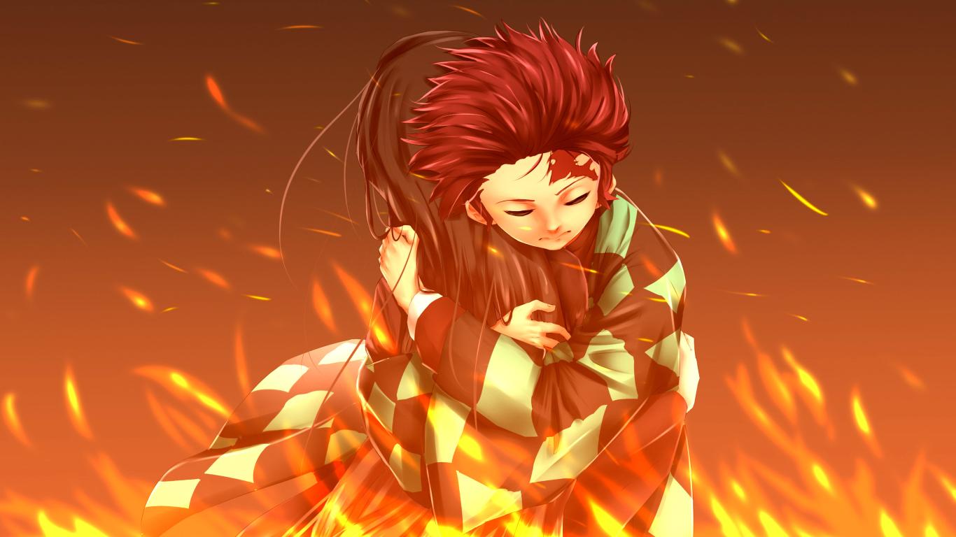 1366x768 Anime Nezuko Kamado 1366x768 Resolution Wallpaper, HD Anime 4K Wallpaper, Image, Photo and Background