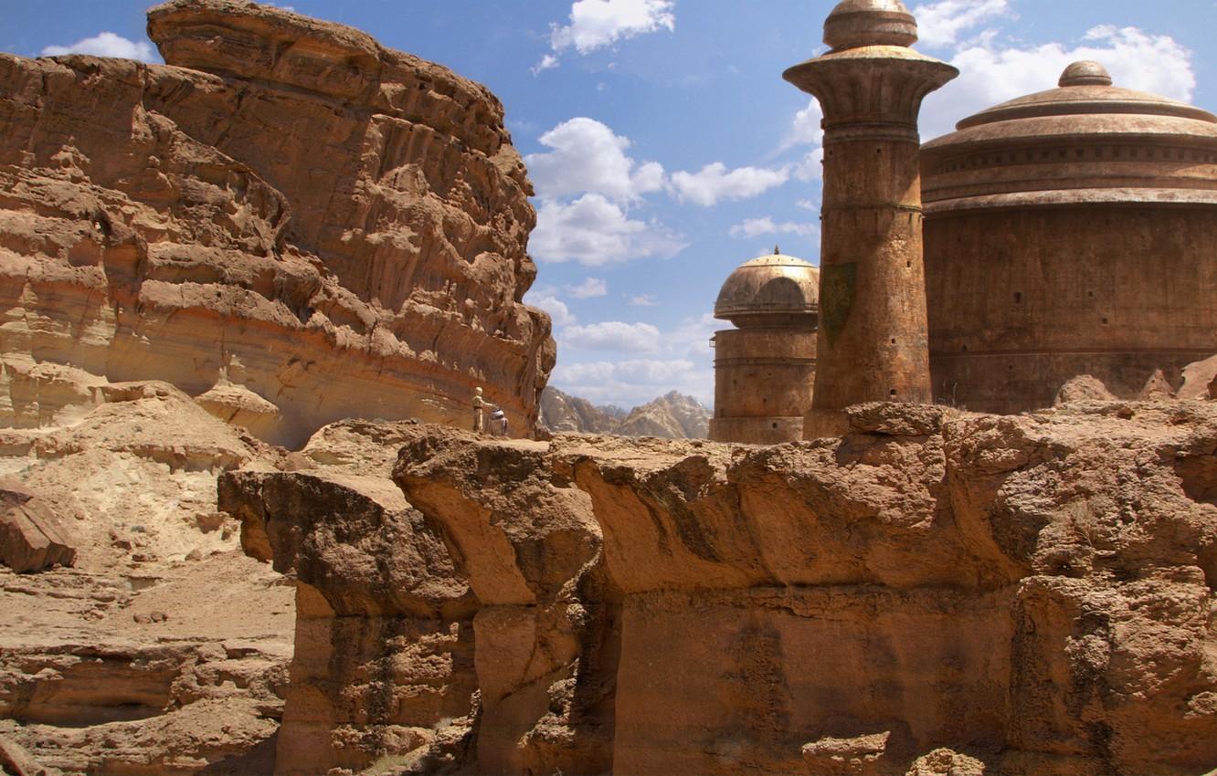 1332x850 Wallpaper planet, tower, structure, daytime, jabbas palace image for desktop, section фантастика
