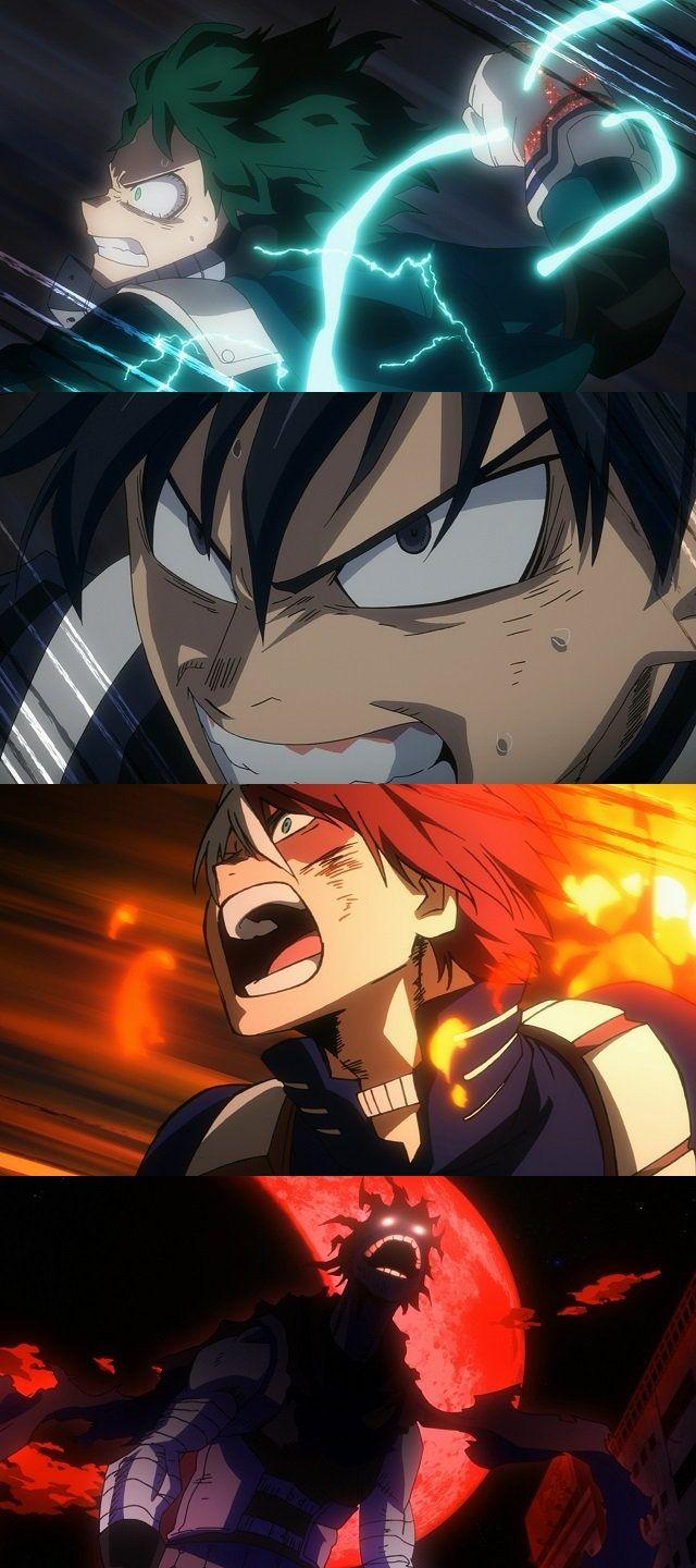 640x1440 Midoriya Izuku & Iida Tenya & Todoroki Shouto & Hero Killer Stain
