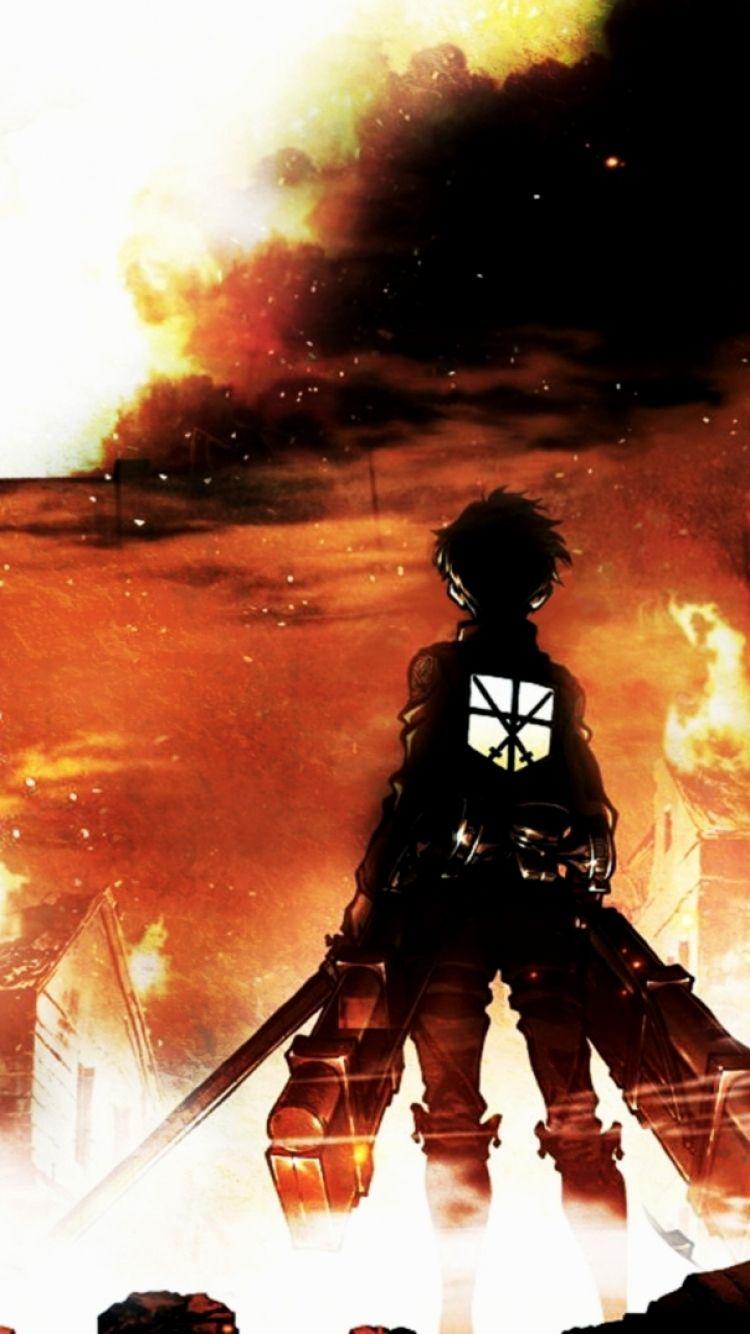 750x1334 Eren Yeager Wallpaper 2020