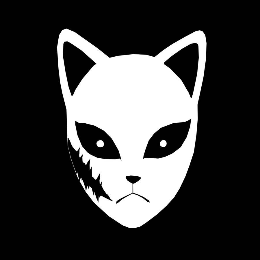 900x900 Download Minimalist Demon Slayer Mask Wallpaper