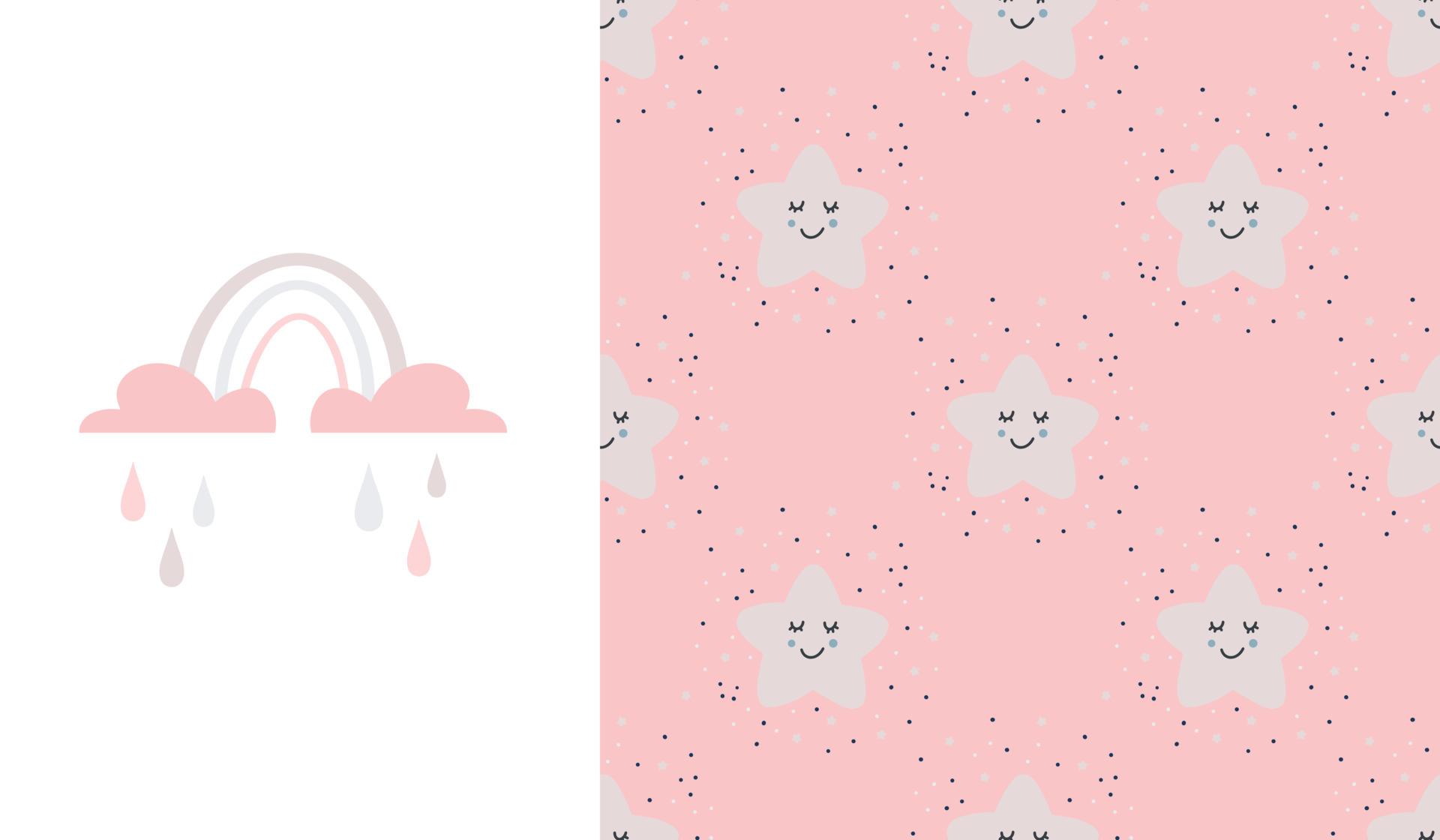 1920x1120 Cute seamless pattern. Creative childish print for fabric, wrapping, textile, wallpaper, apparel. Vector cartoon illustration in pastel colors