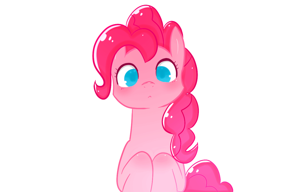 1280x800 safe, artist:happyendingfactory, pinkie pie, earth pony, pony, animated, blinking, cute, female, looking at you, mare, simple background, smiling, solo, transparent background, tumblr