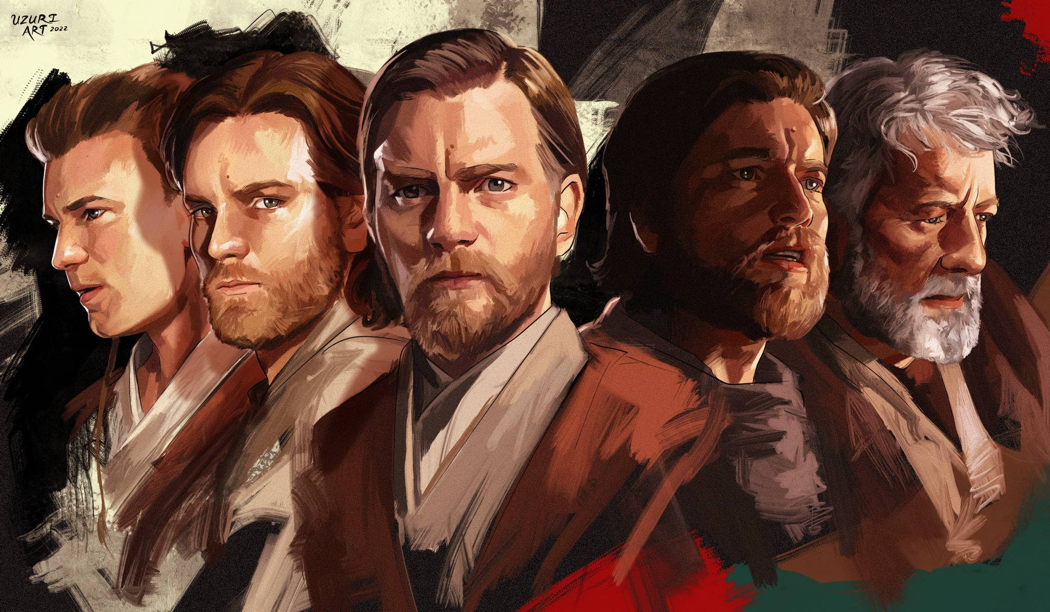 2047x1193 Cool Obi Wan Kenobi Digital HD Painting Star Wars Wallpaper, HD TV Series 4K Wallpaper, Image, Photo And Background