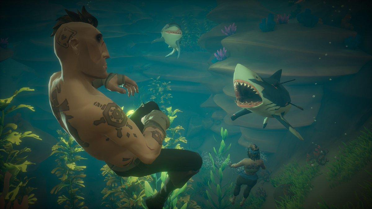 1200x675 Sea of Thieves's #SharkWeek and we want to see your best shark themed #SoTShot! Gotten up close and personal with a finned friend? Had a Meg pop up to