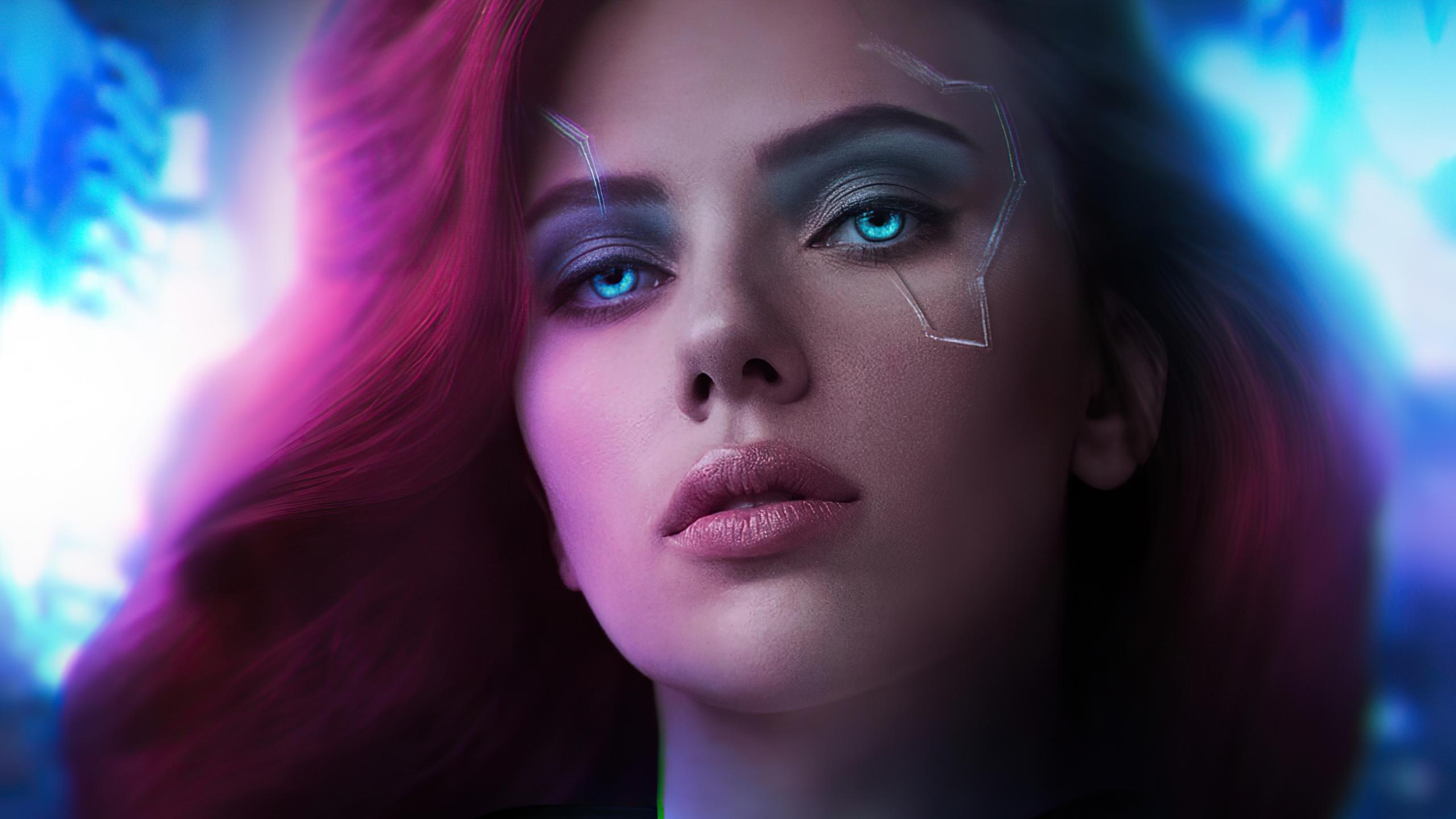 2560x1440 Black Widow cyberpunk 2077 Wallpaper 4k Ultra HD