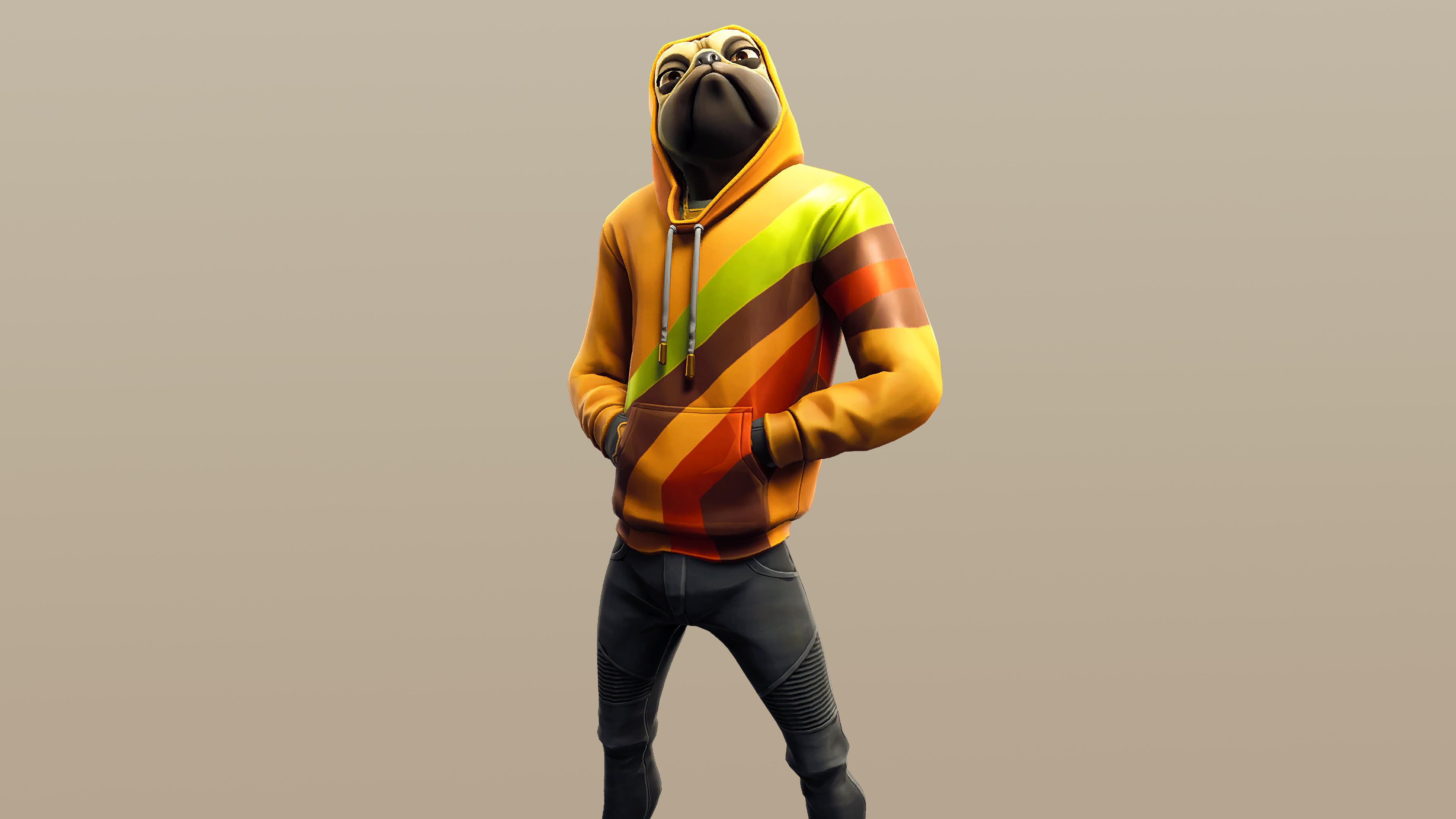 3840x2160 Fortnite Doggo Skin Outfit 4K Wallpaper