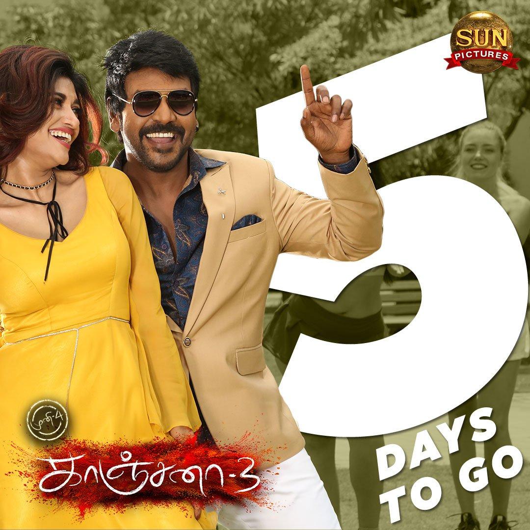 1080x1080 Sun Picture på Twitter: Double mass entertainer #Kanchana3 in just 5 days! daysForK3