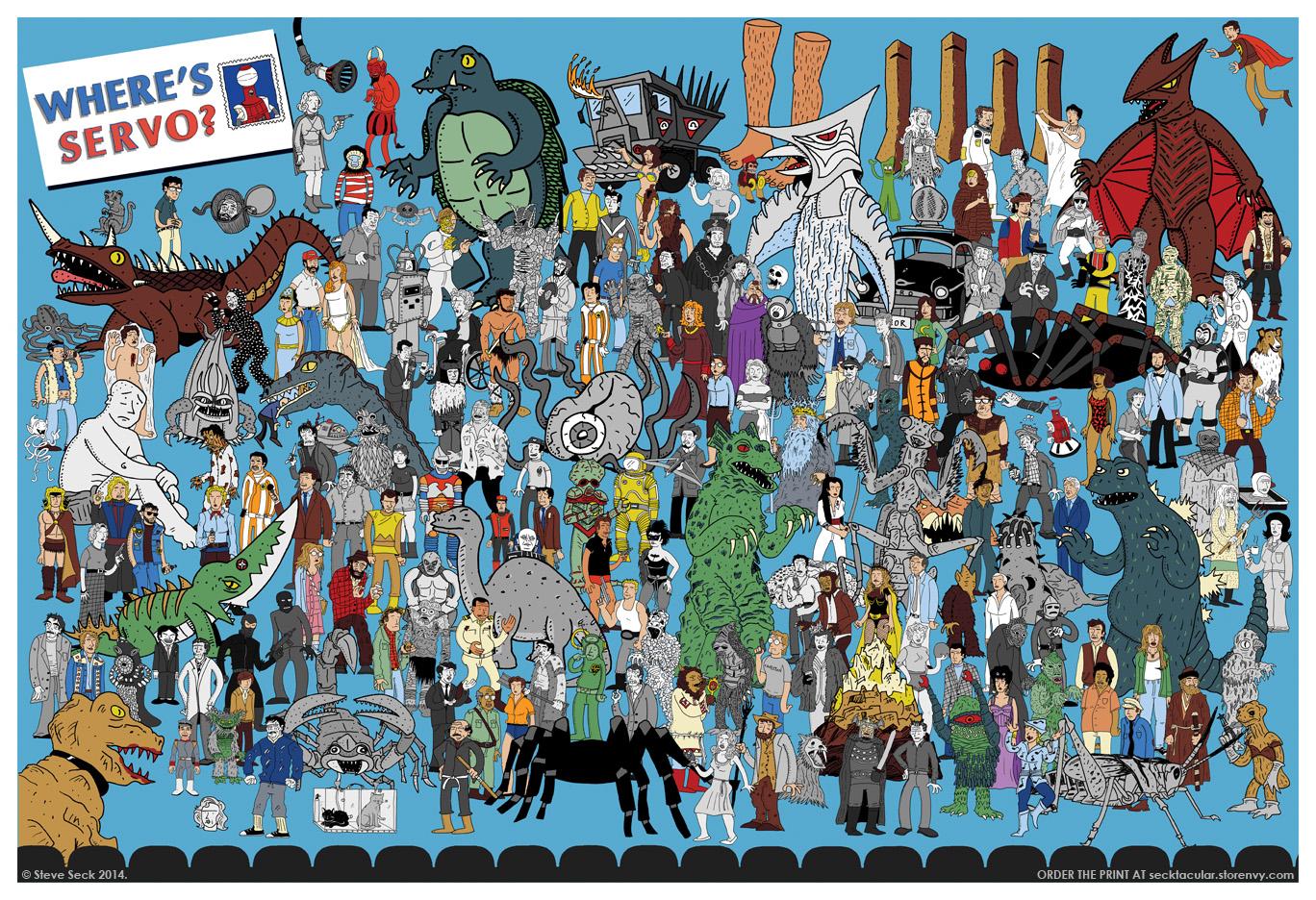 1368x936 Ultimate MST3K Poster with Characters from Every Episode