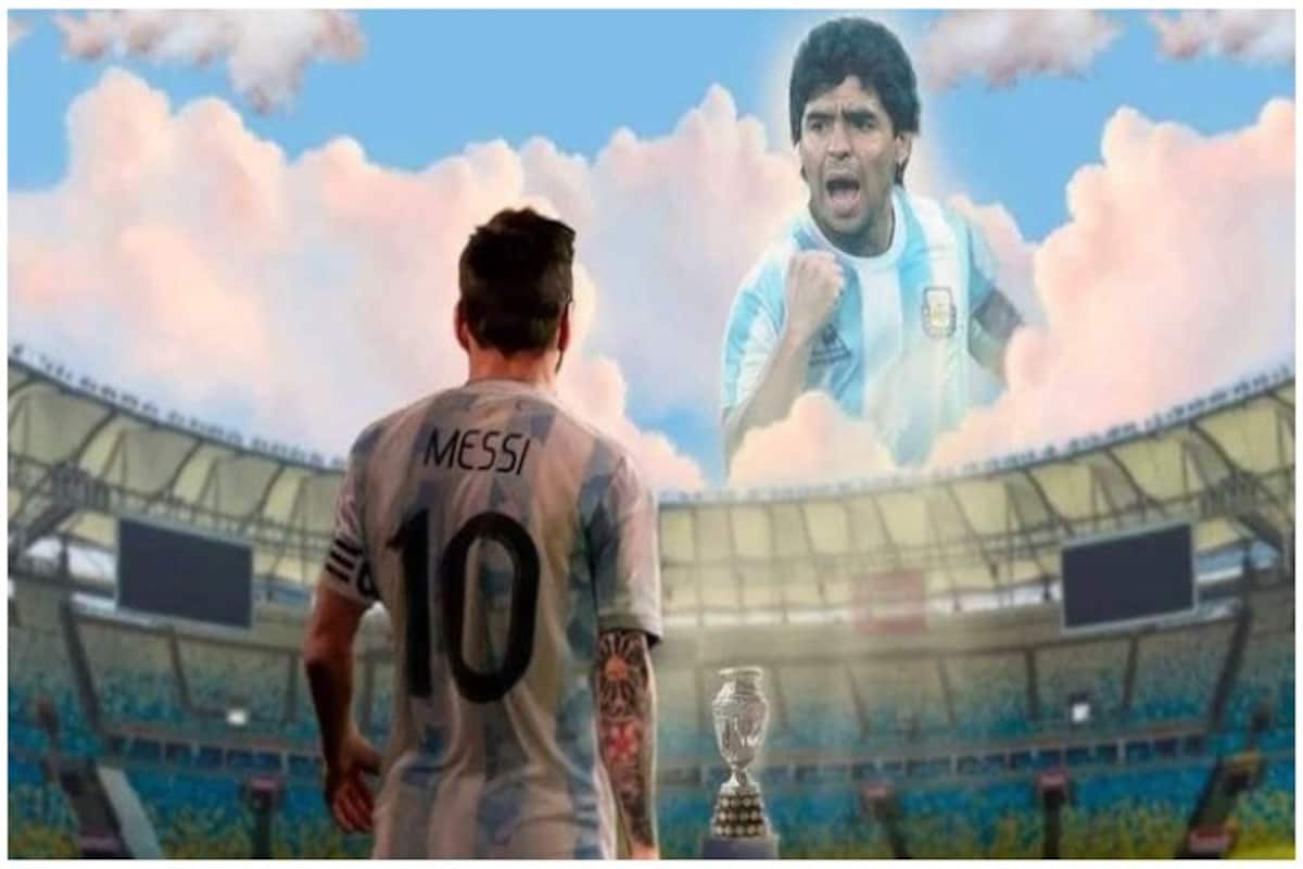 1200x800 In Picture. Celebrating Diego Maradona As Lionel Messi Lifts Copa Weight Off Shoulders