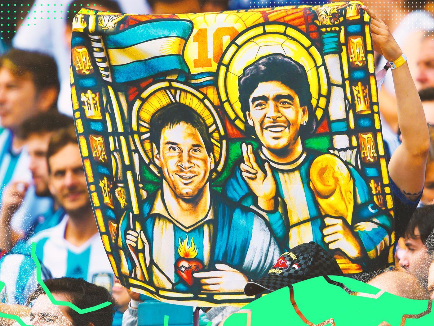 1400x1050 Lionel Messi is not in Diego Maradona's shadow