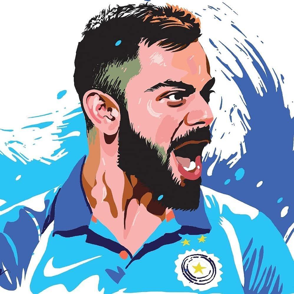 Virat Kohli Cartoon Wallpapers Top Free Virat Kohli Cartoon