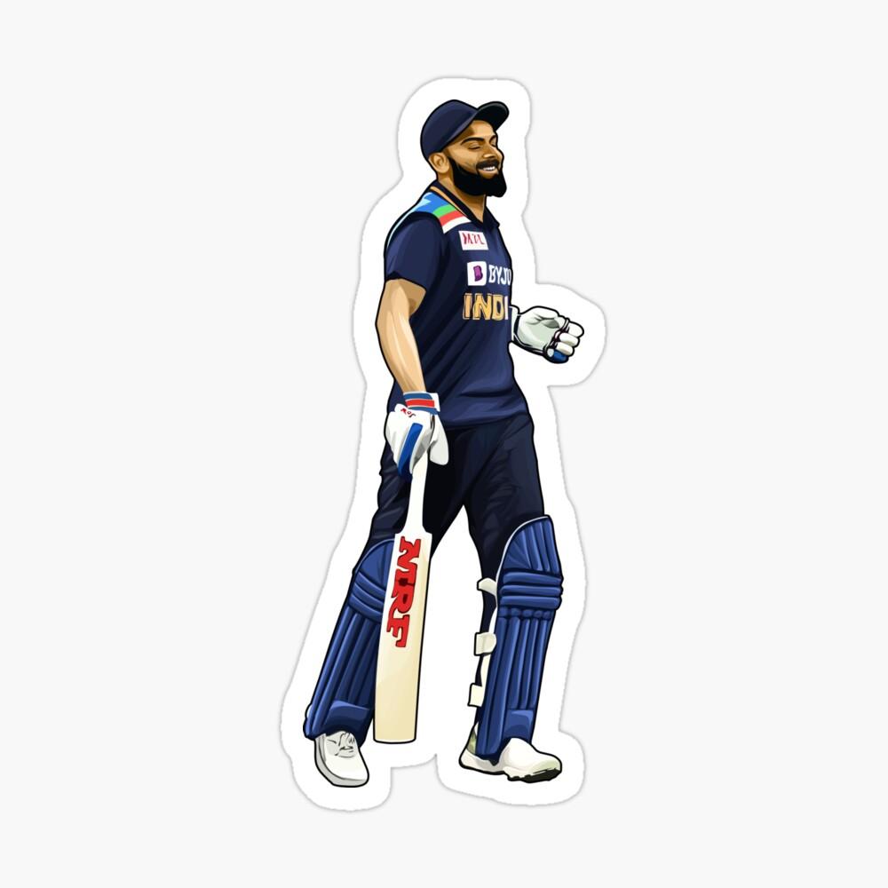 1000x1000 Virat Kohli Smiley Poster