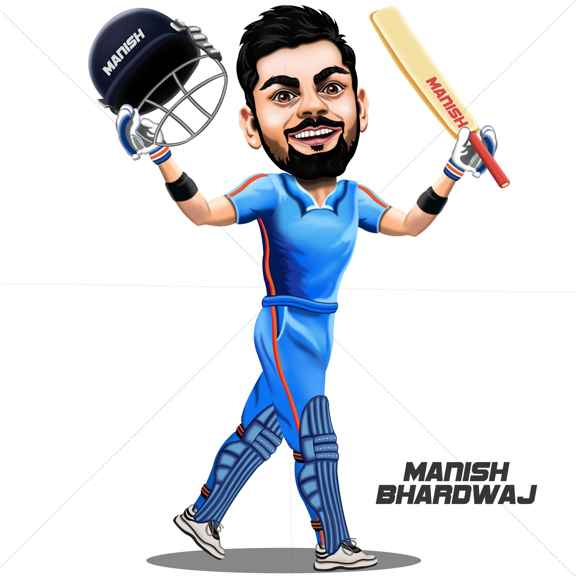 Virat Kohli Cartoon Wallpapers Top Free Virat Kohli Cartoon