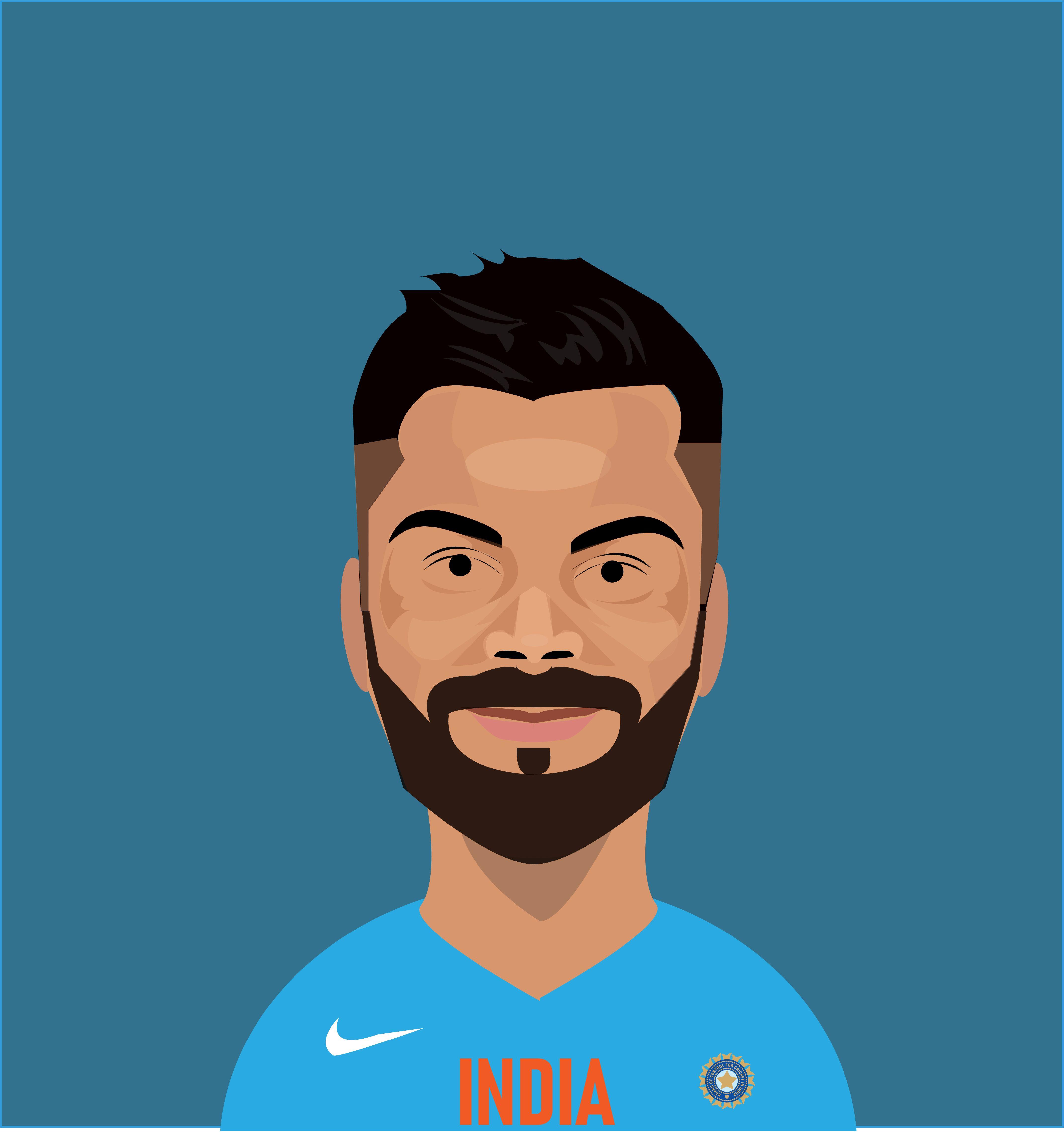 Virat Kohli Cartoon Wallpapers Top Free Virat Kohli Cartoon