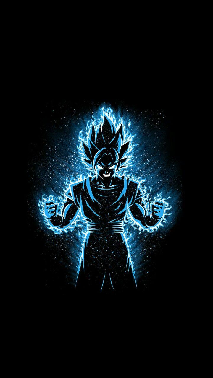 720x1280 Theme Vegito Blue AMOLED