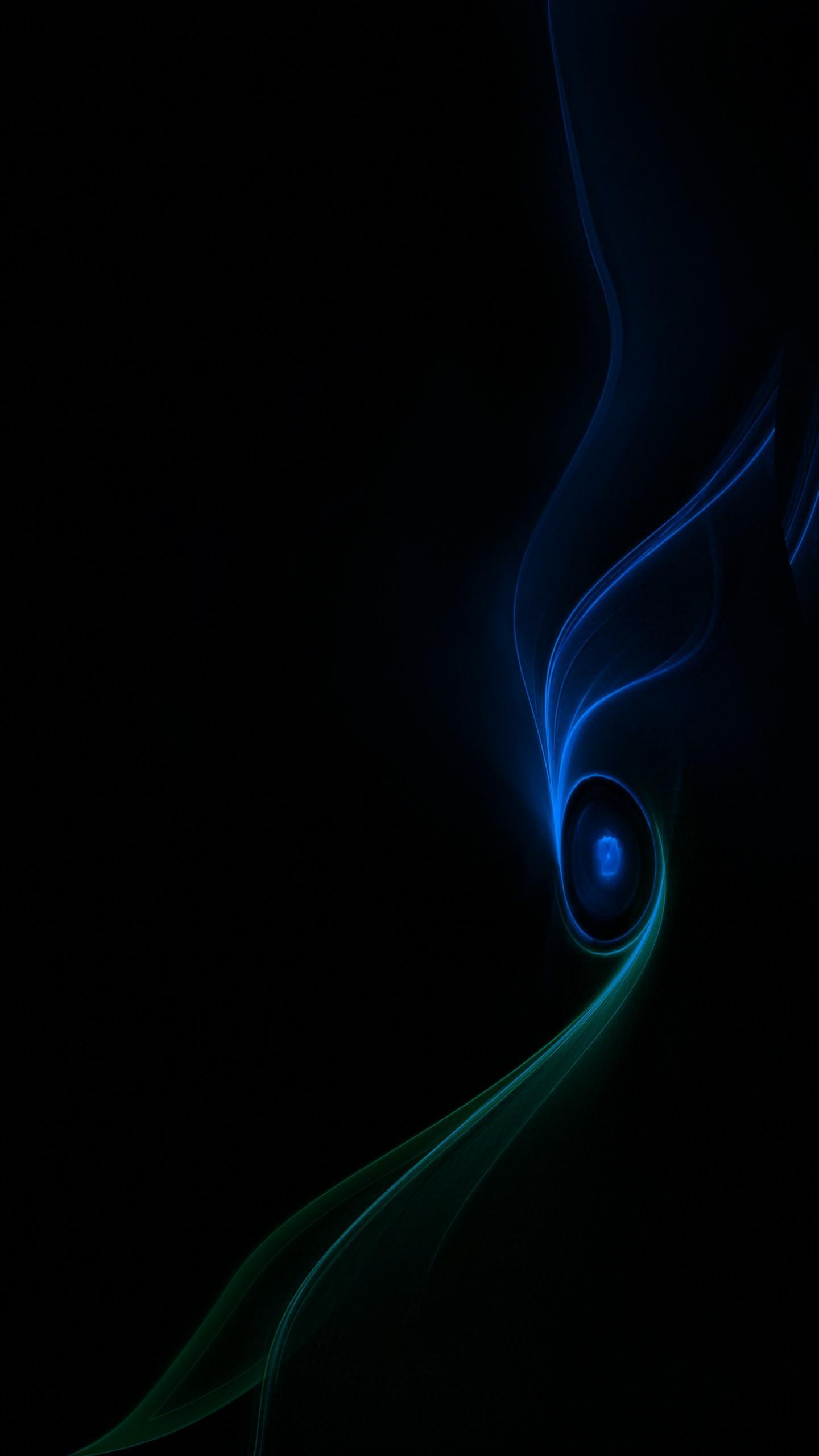 1440x2560 Blue Amoled Wallpaper