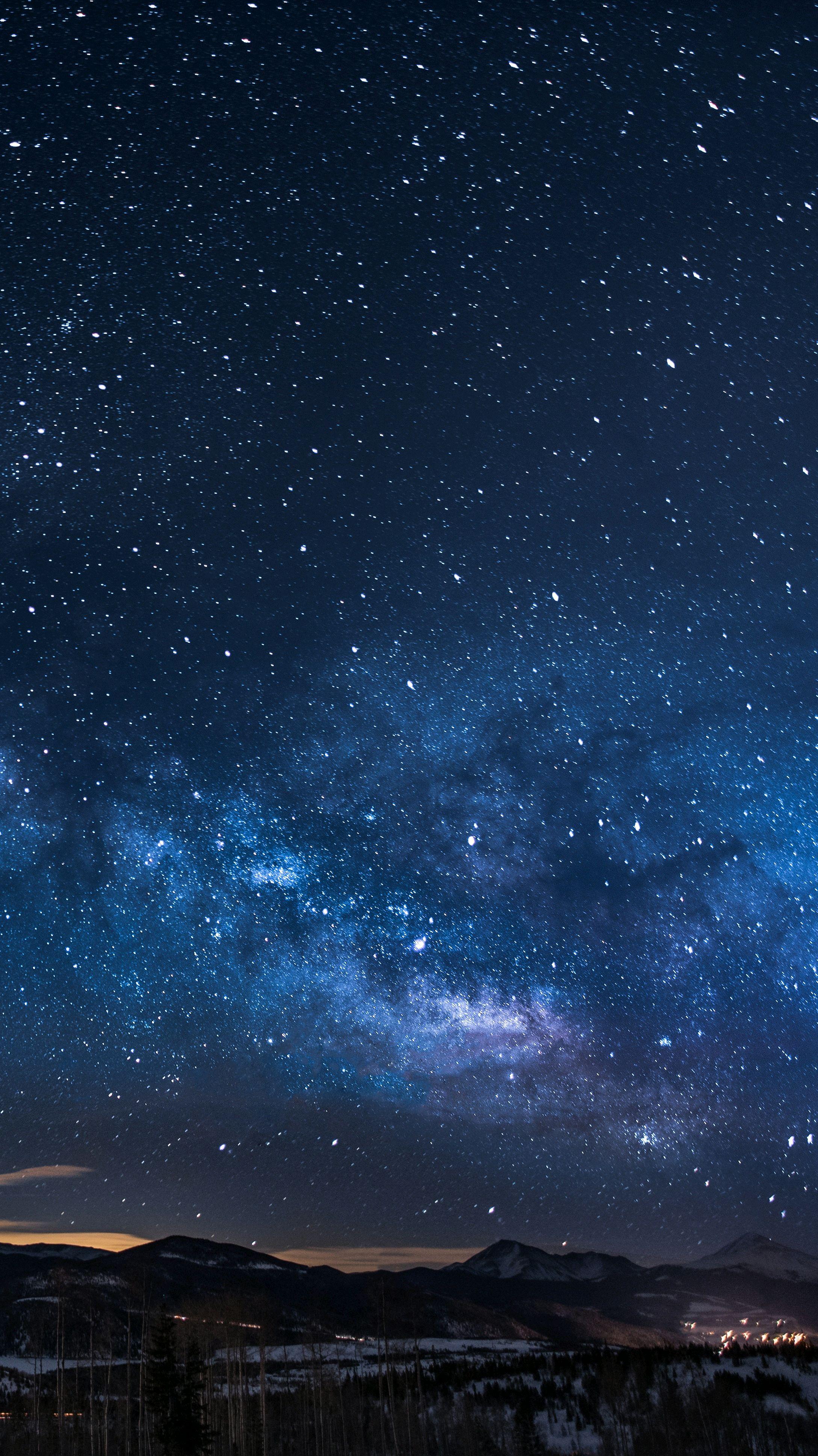 2177x3871 Night Sky From Earth Stars Space IPhone Wallpaper iPhoneswallpaper Com Wallpaper : iPhone Wallpaper