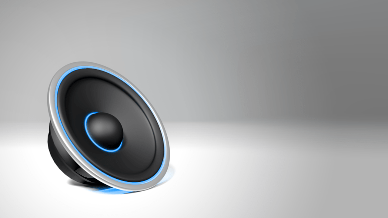 1280x720 Download Woofer 3D Wallpaper Speaker. Royalty Free Stock Illustration Image