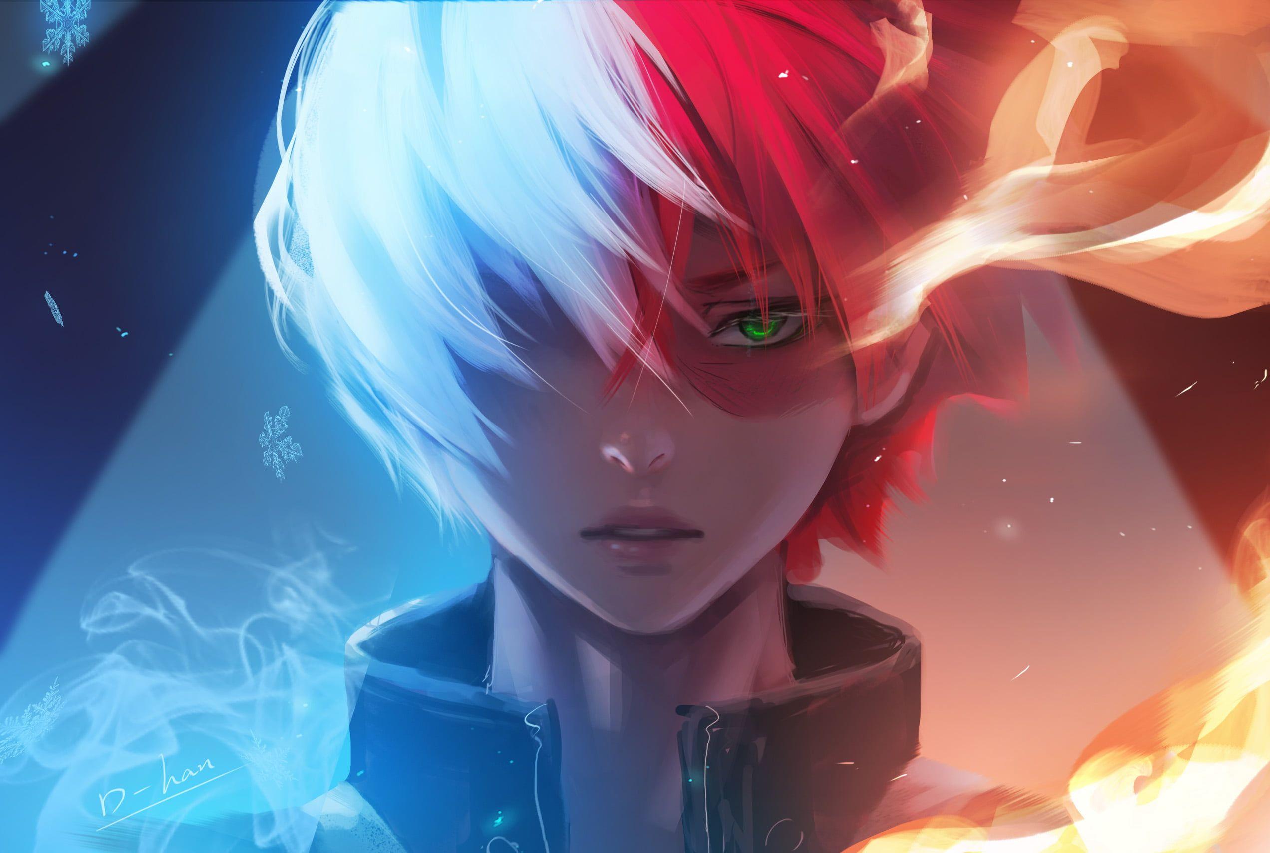 2544x1710 Anime My Hero Academia #Boy #Face Green Eyes Shoto Todoroki Two Toned Hair P #wallpaper #hdwallpaper #desktop. Аниме, Фанфики, Сериалы