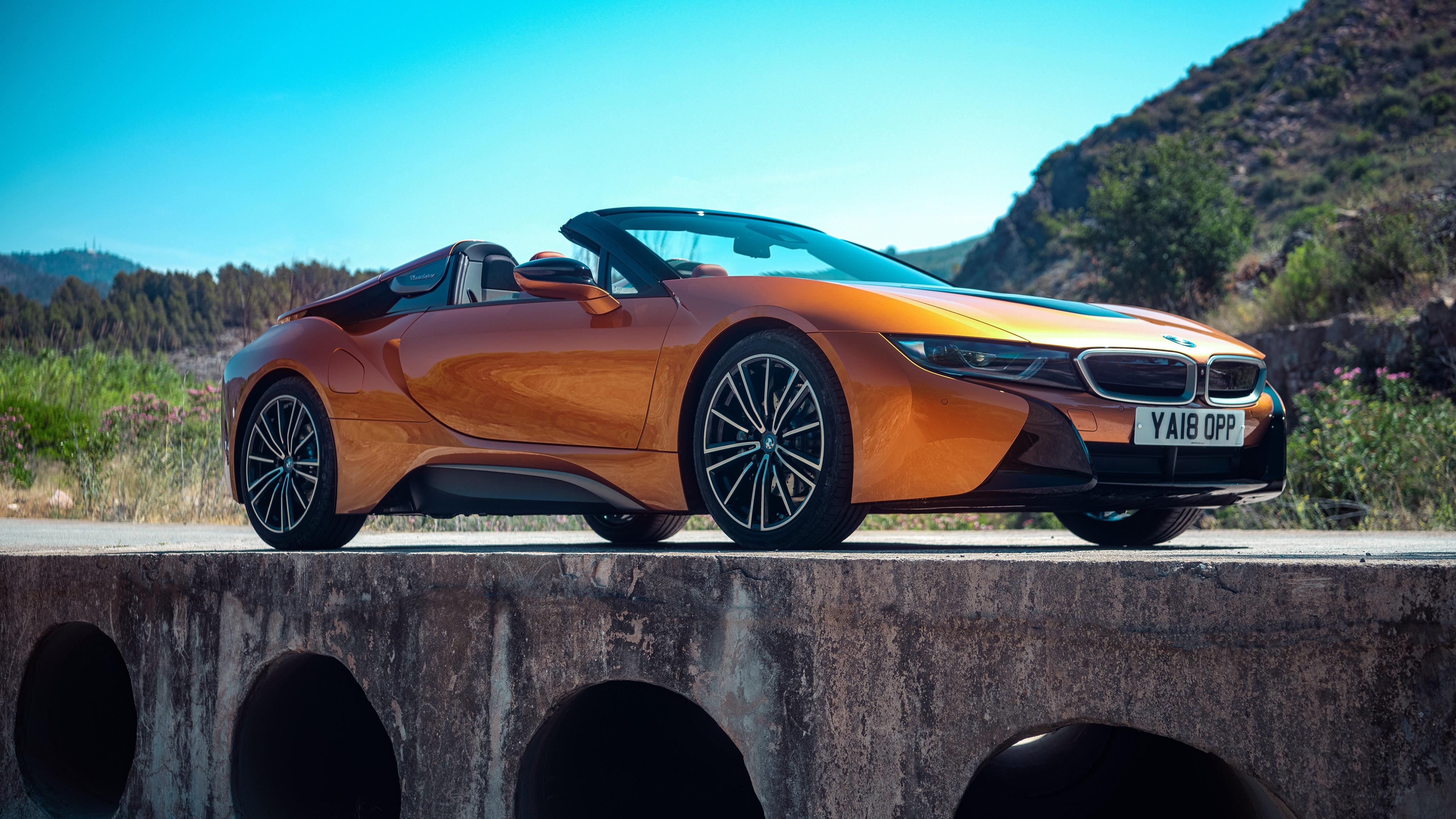 4096x2304 BMW i8 Roadster 2018 4K 8 Wallpaper. HD Car Wallpaper
