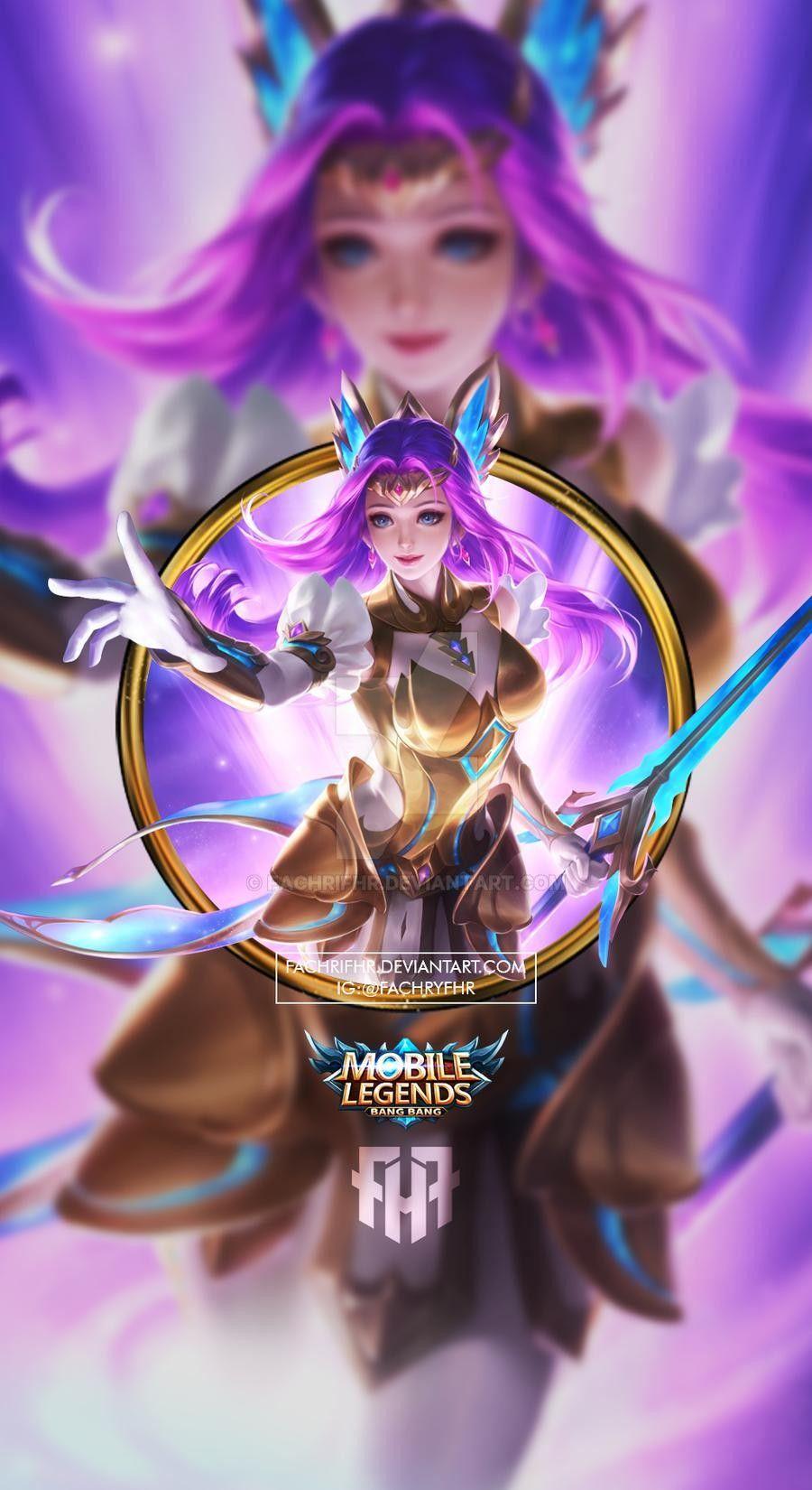 900x1650 Wallpaper Phone Odette Zodiak Virgo. Mobile legends, Mobile legend wallpaper, Animated wallpaper for mobile