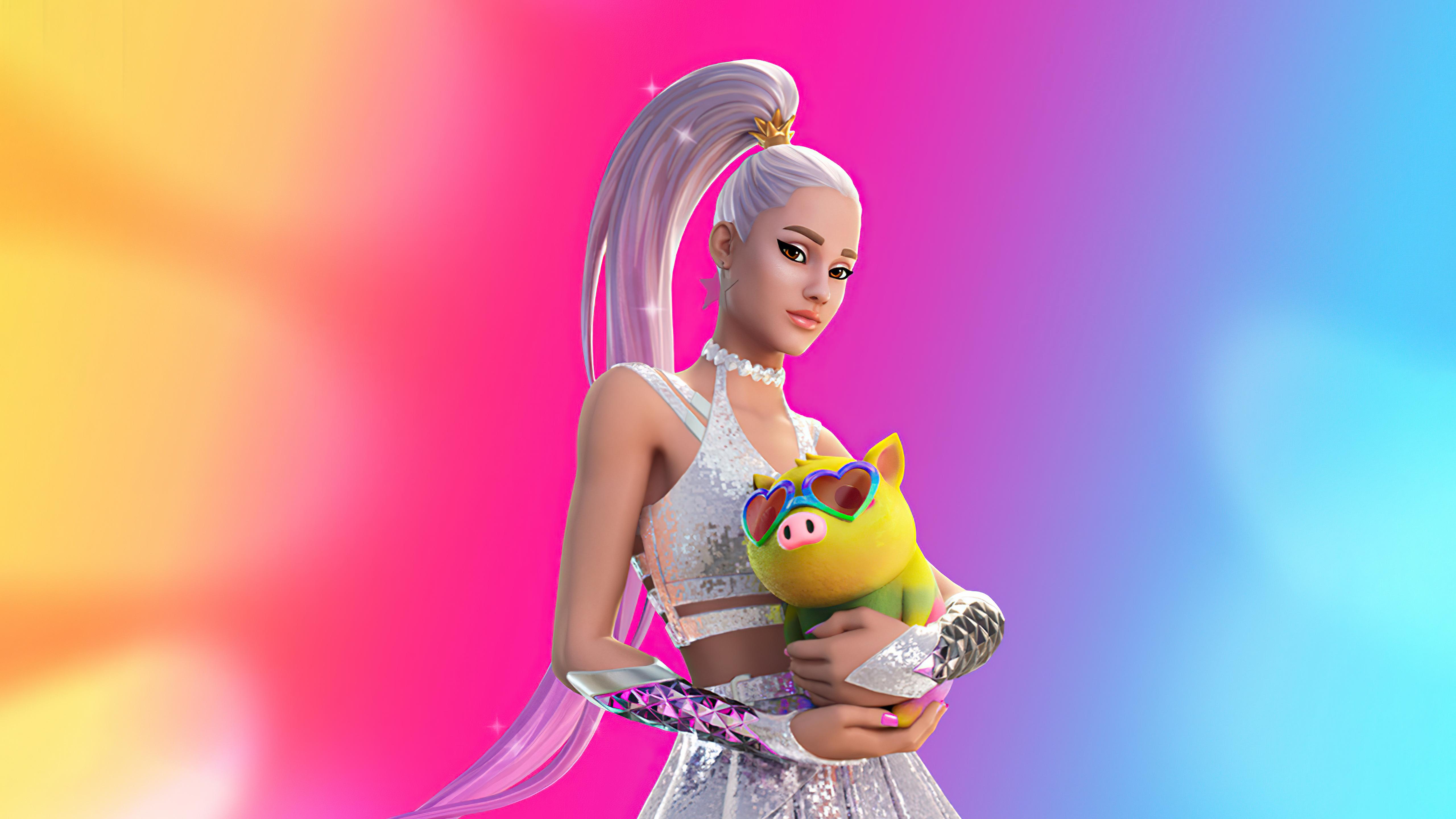 5120x2880 Fortnite Ariana Grande 5k Wallpaper, HD