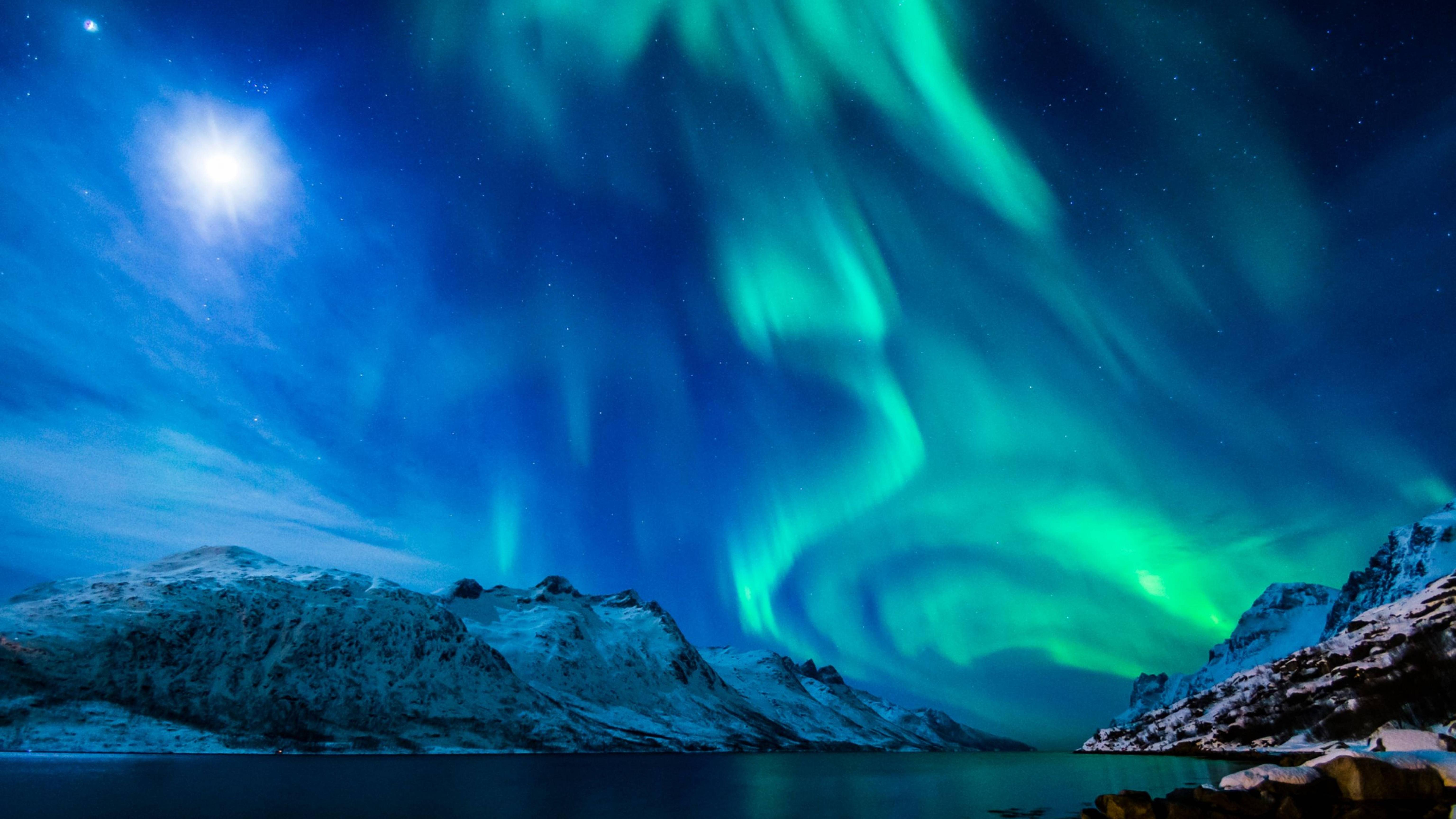 6144x3456 northern lights, aurora borealis, uk 8K Wallpaper, HD Nature 4K Wallpaper, Image, Photo and Background