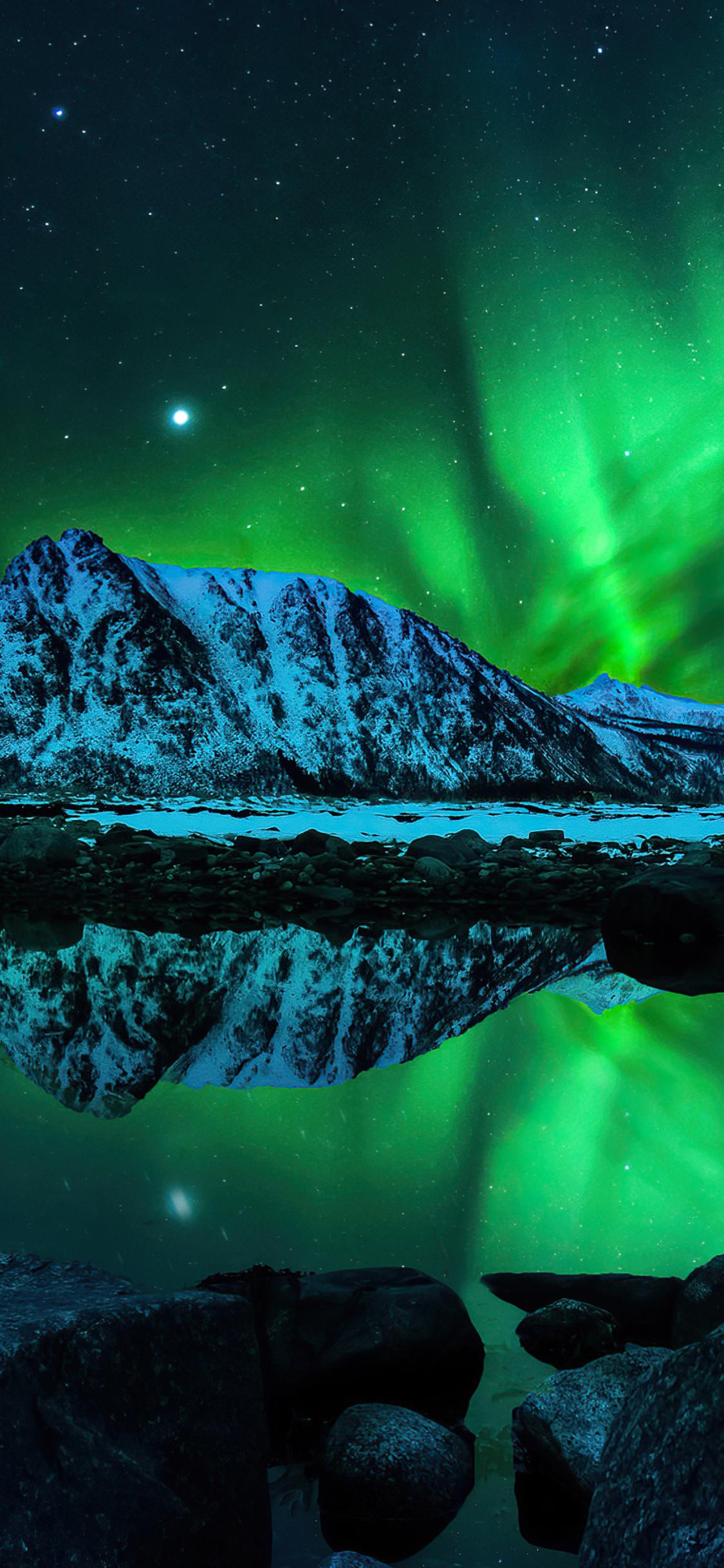 1125x2436 Northern Lights Aurora Borealis 4k iPhone XS, iPhone iPhone X HD 4k Wallpaper, Image, Background, Photo and Picture