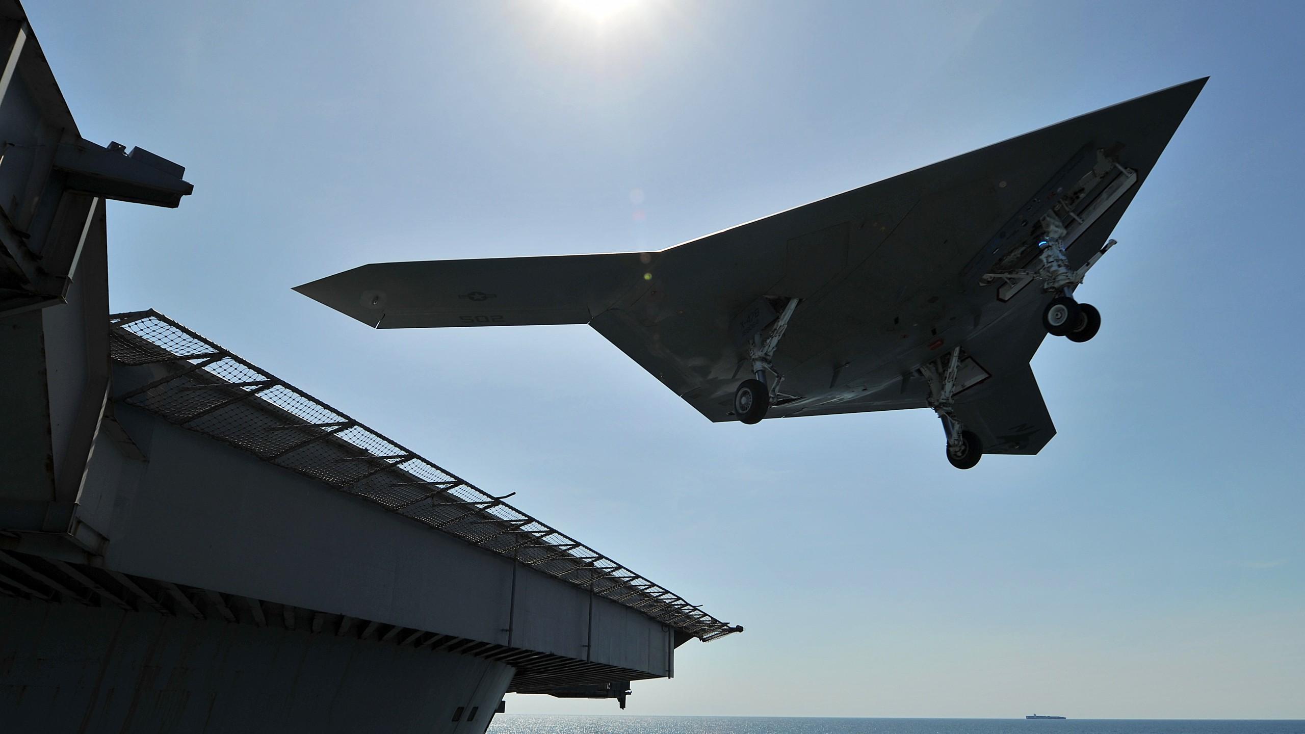 2560x1440 Wallpaper X 47B, Drone, Northrop Grumman, UCAS D, Pegasus, US Army, Flight, U.S. Air Force, Military