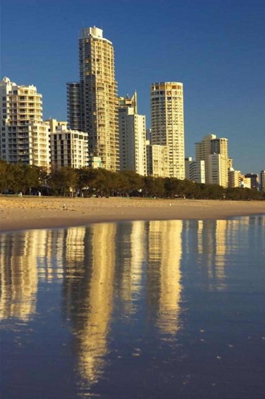 852x1280 Early Morning Light on Surfers Paradise, Gold Coast, Queensland, Australia Poster Print by David Wall # VARPDDAU01DWA0222