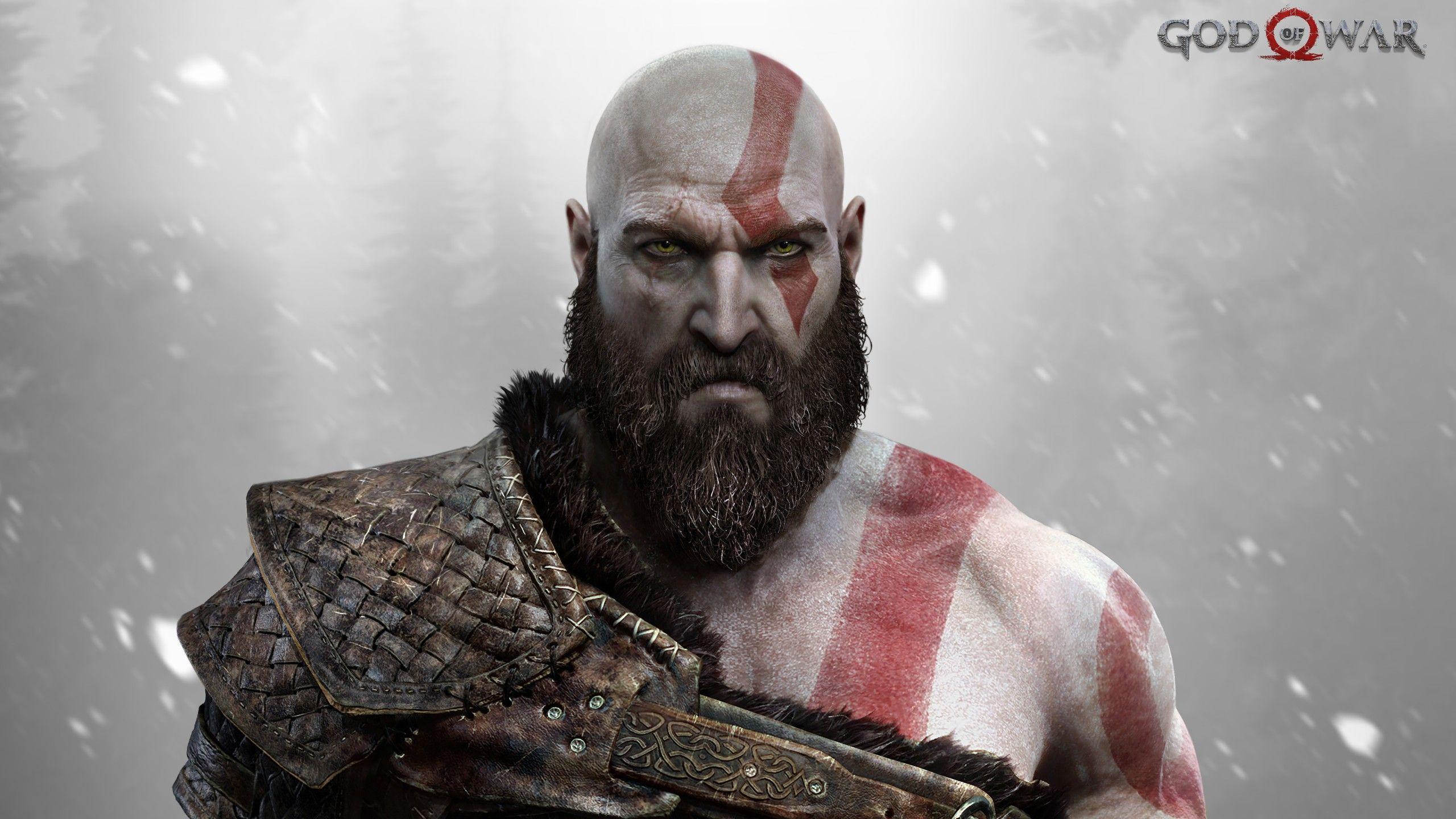 2560x1440 Hình nền thần chiến tranh, Kratos, Ps4, Trò chơi