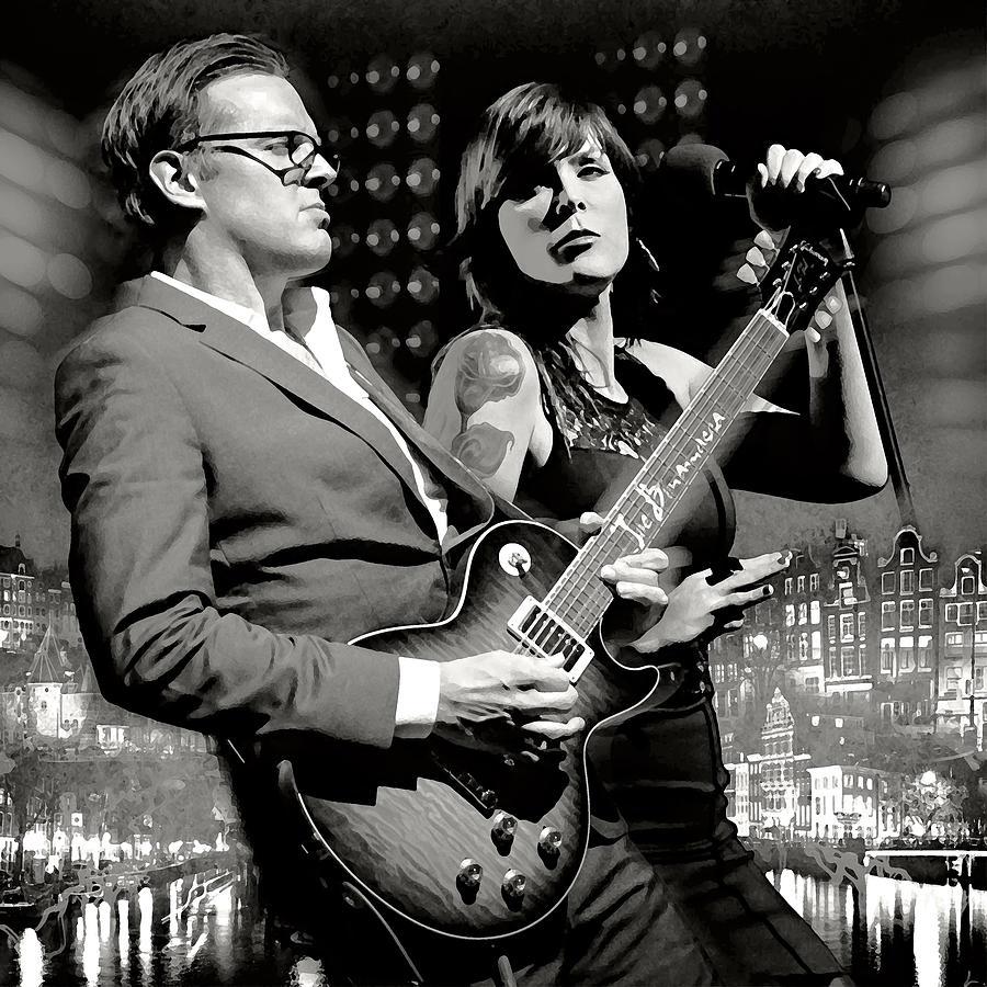900x900 Beth Hart Joe Bonamassa in Amsterdam Blues Rock Digital Art by Ziggy Print. Fine Art America