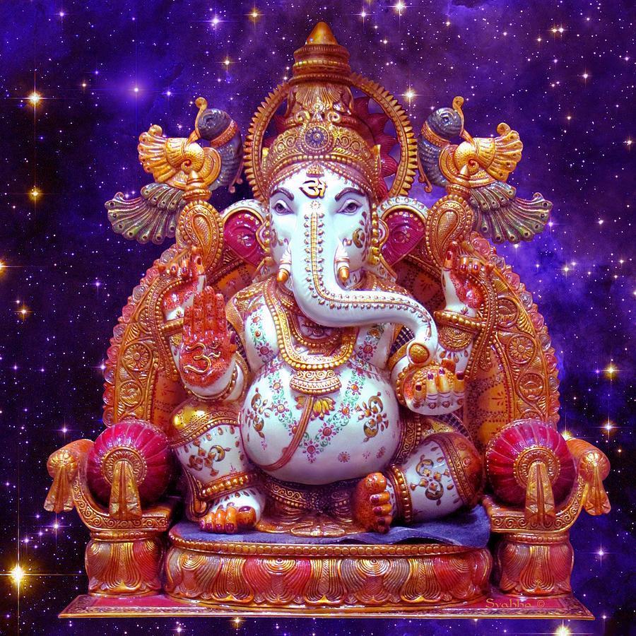 900x900 Cosmic Ganesh Digital Art