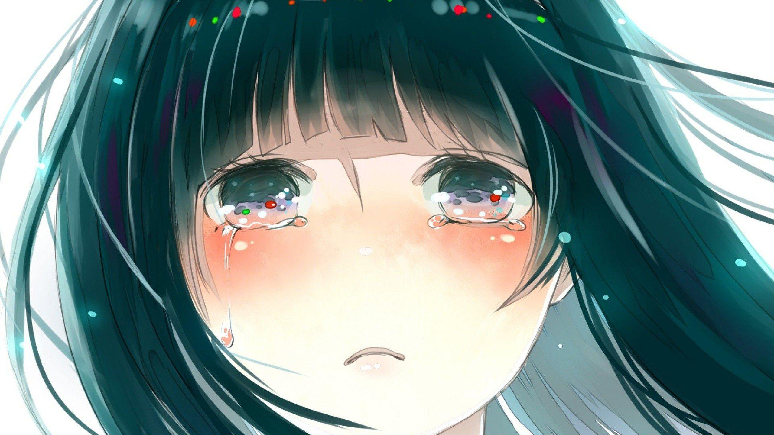 Anime Girl Crying Face gambar ke 6