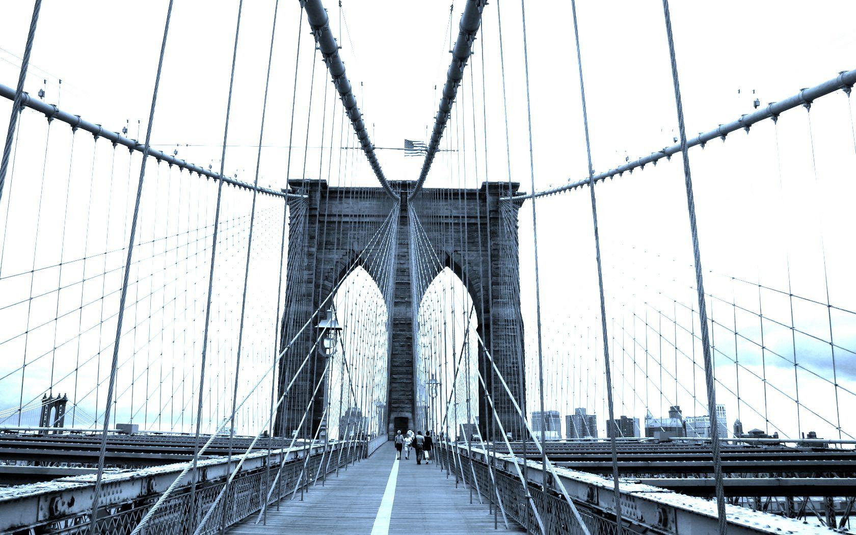 1680x1050 Brooklyn Bridge. HD Windows Wallpaper