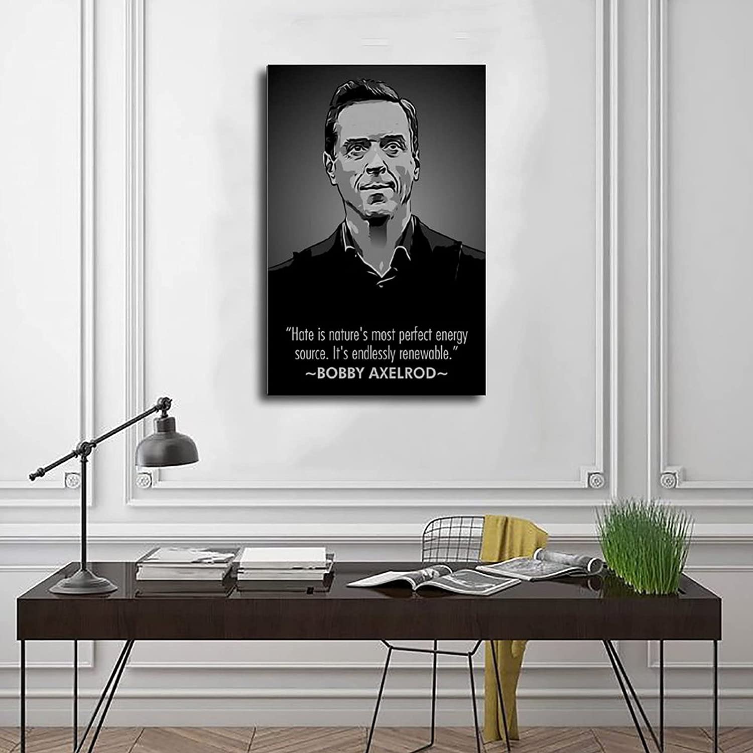 1500x1500 Billions TV Show Poster Bobby Axelrod Motivational Quote 2 Canvas Wall Art Decor Painting for Living Room Home Decoration Frame 40x60cm : Amazon.de: Home & Kitchen