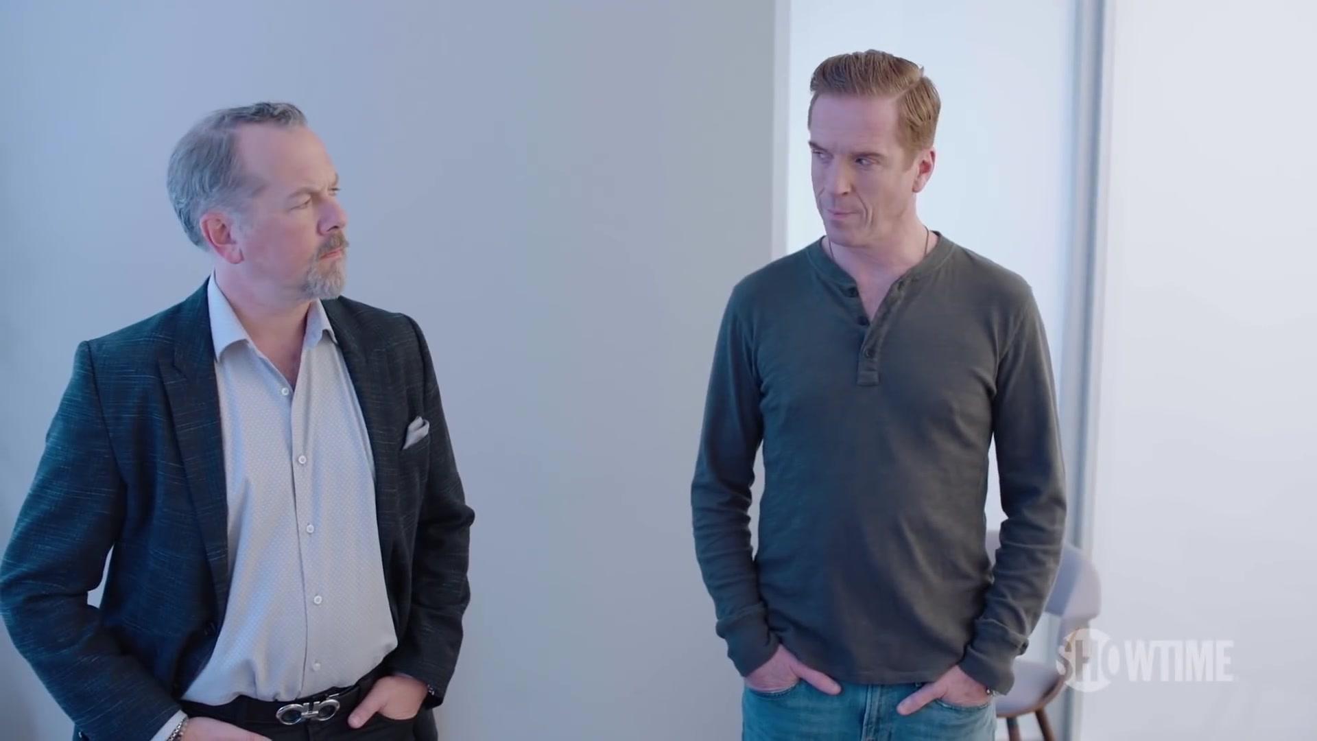 1920x1080 TV Show Wardrobe: Long Sleeve Tee Worn by Damian Lewis (Bobby Axelrod) in Billions Season 4